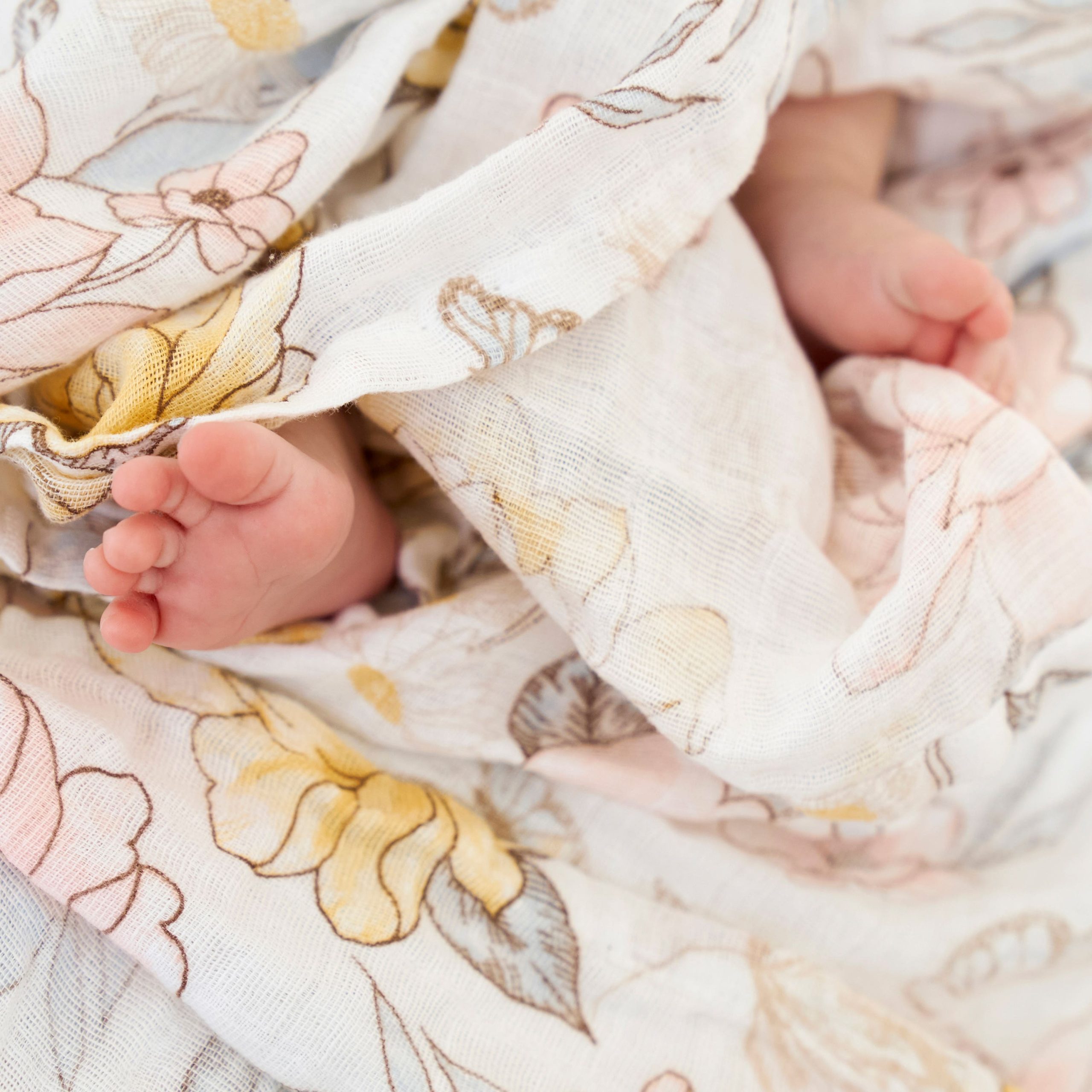 organic cotton muslin swaddle blanket 4 pack - Image 4