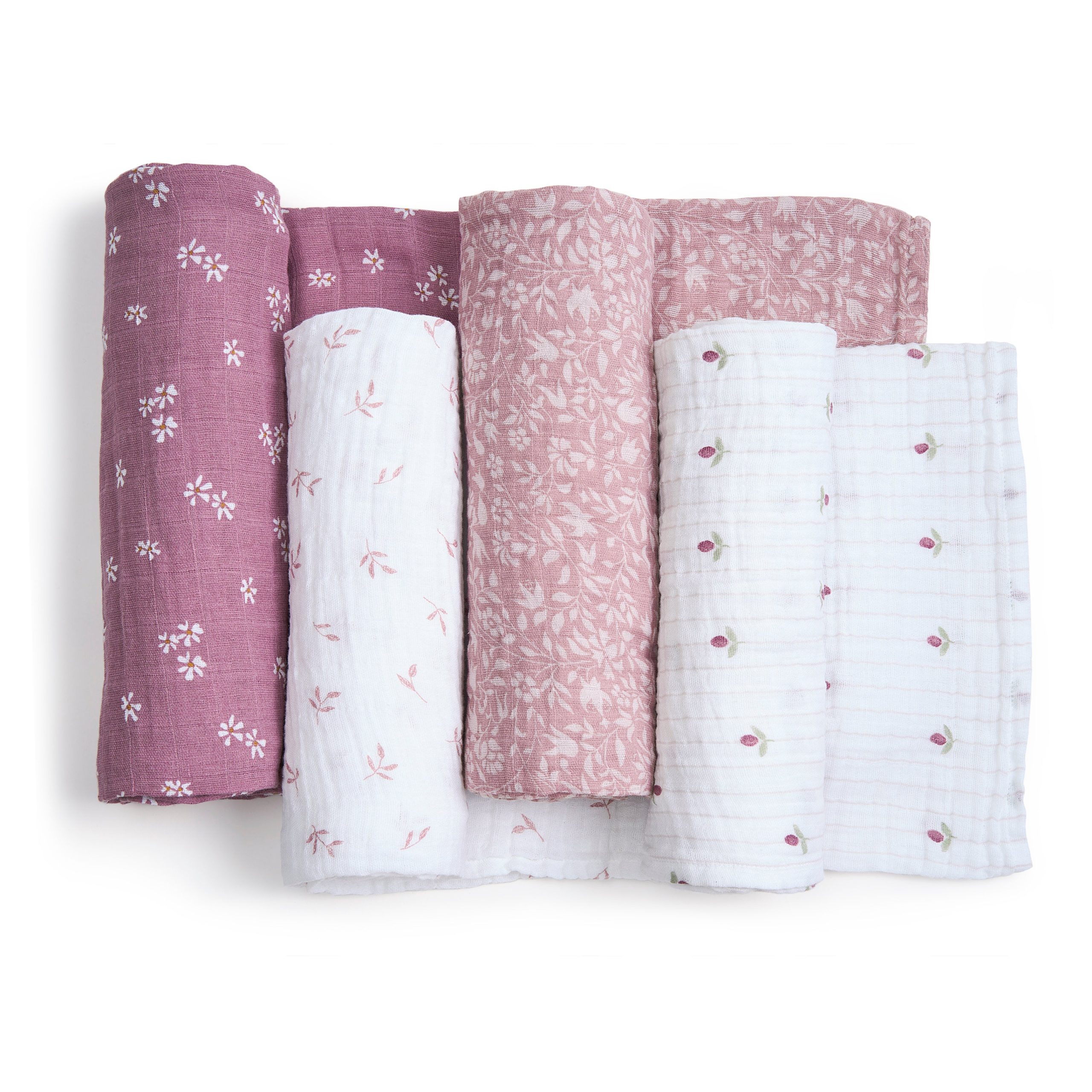 organic cotton muslin swaddle blanket 4 pack - Image 3