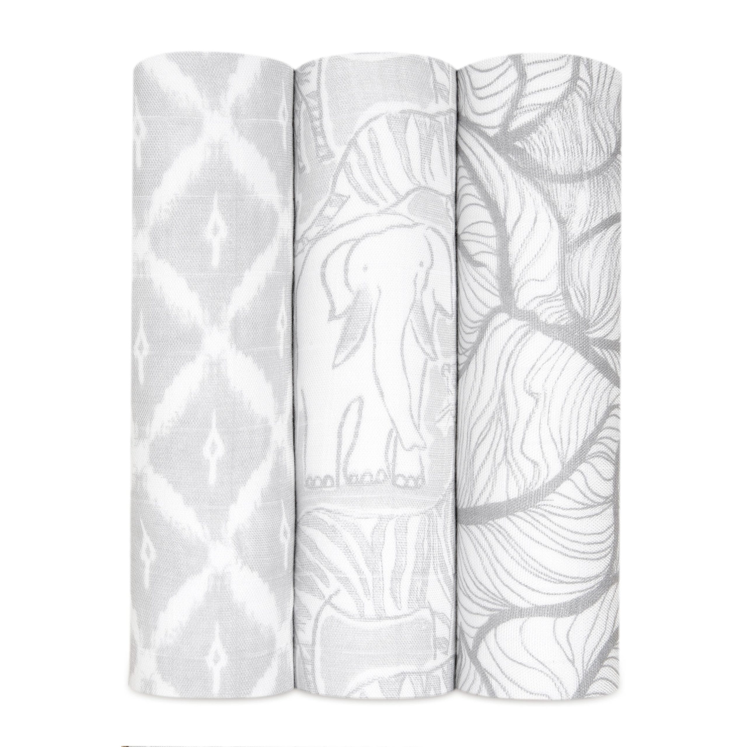 boutique silky soft swaddle blanket 3 pack