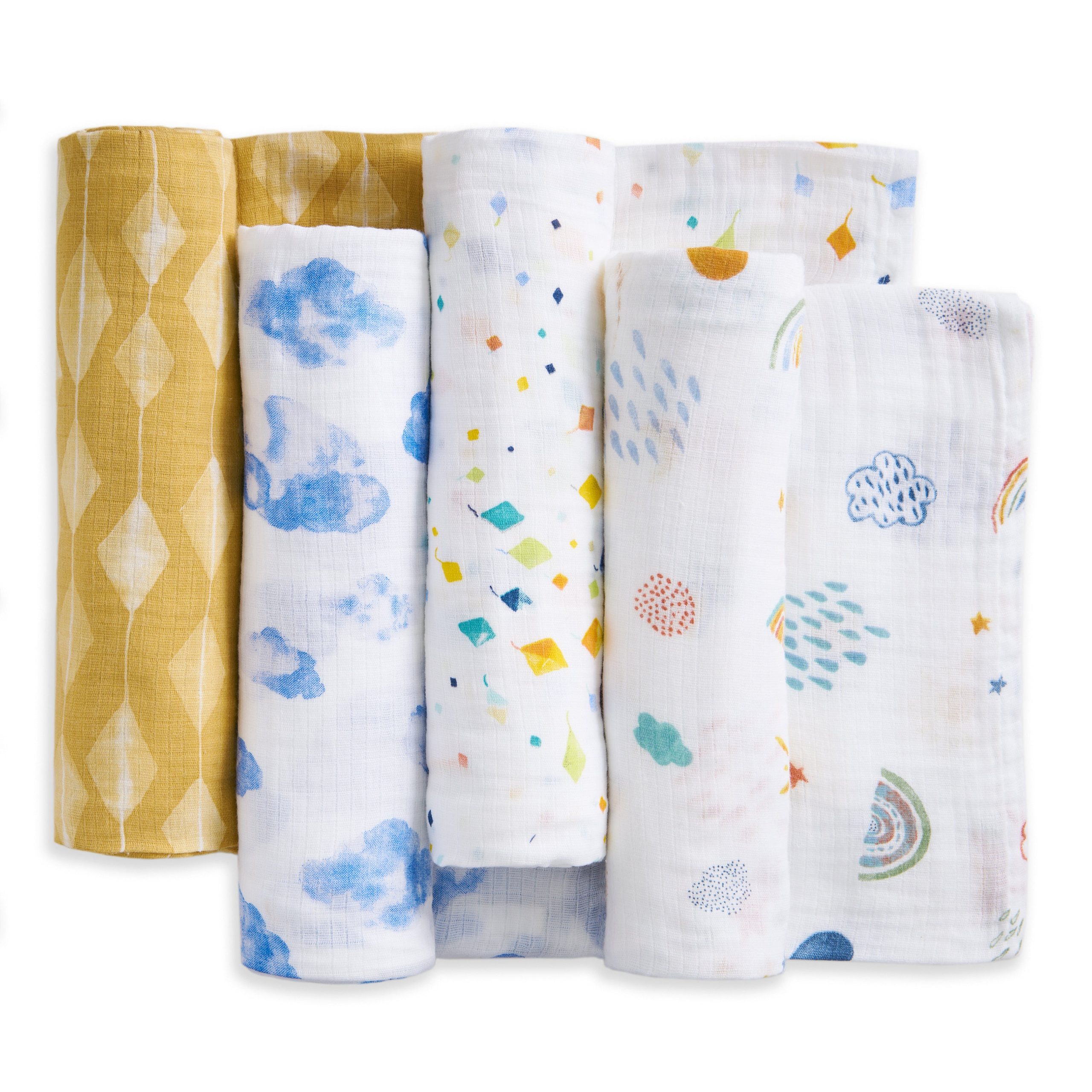 essentials cotton muslin swaddle blanket 4 pack - Image 5