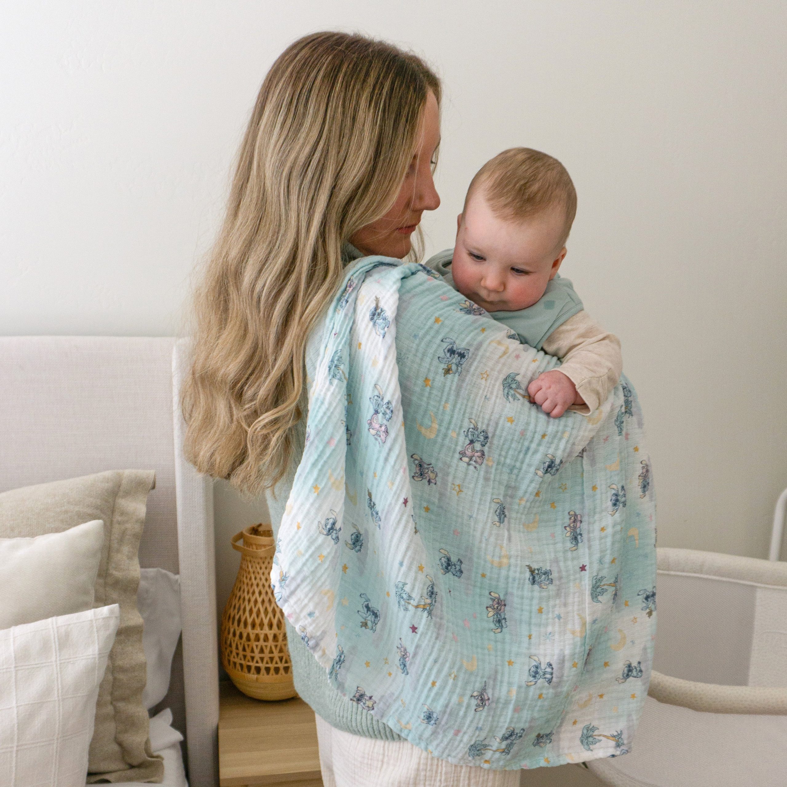 Disney™ Lilo and Stitch essentials cotton muslin swaddle blanket 4 pack - Image 2