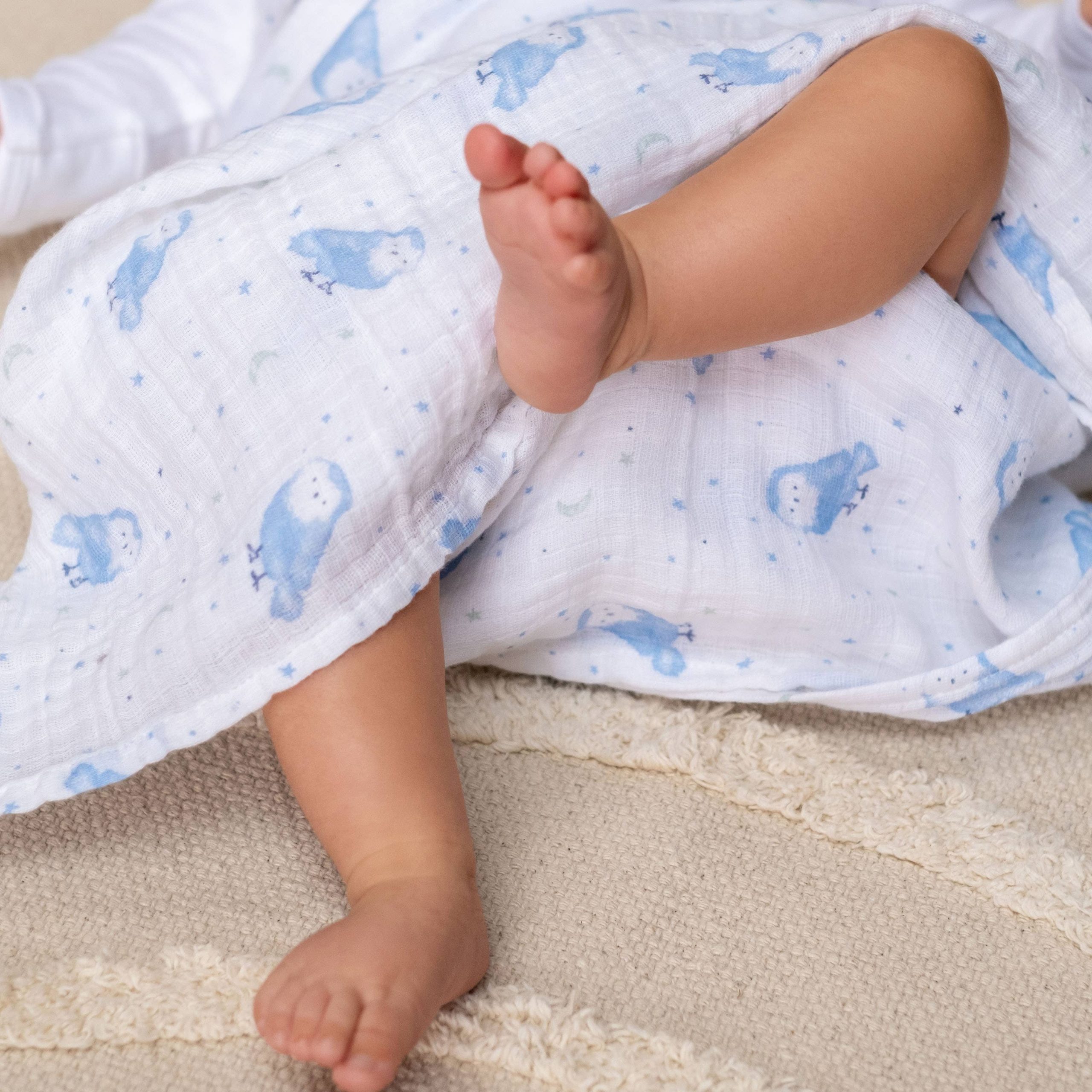 essentials cotton muslin swaddle blanket 4 pack - Image 3