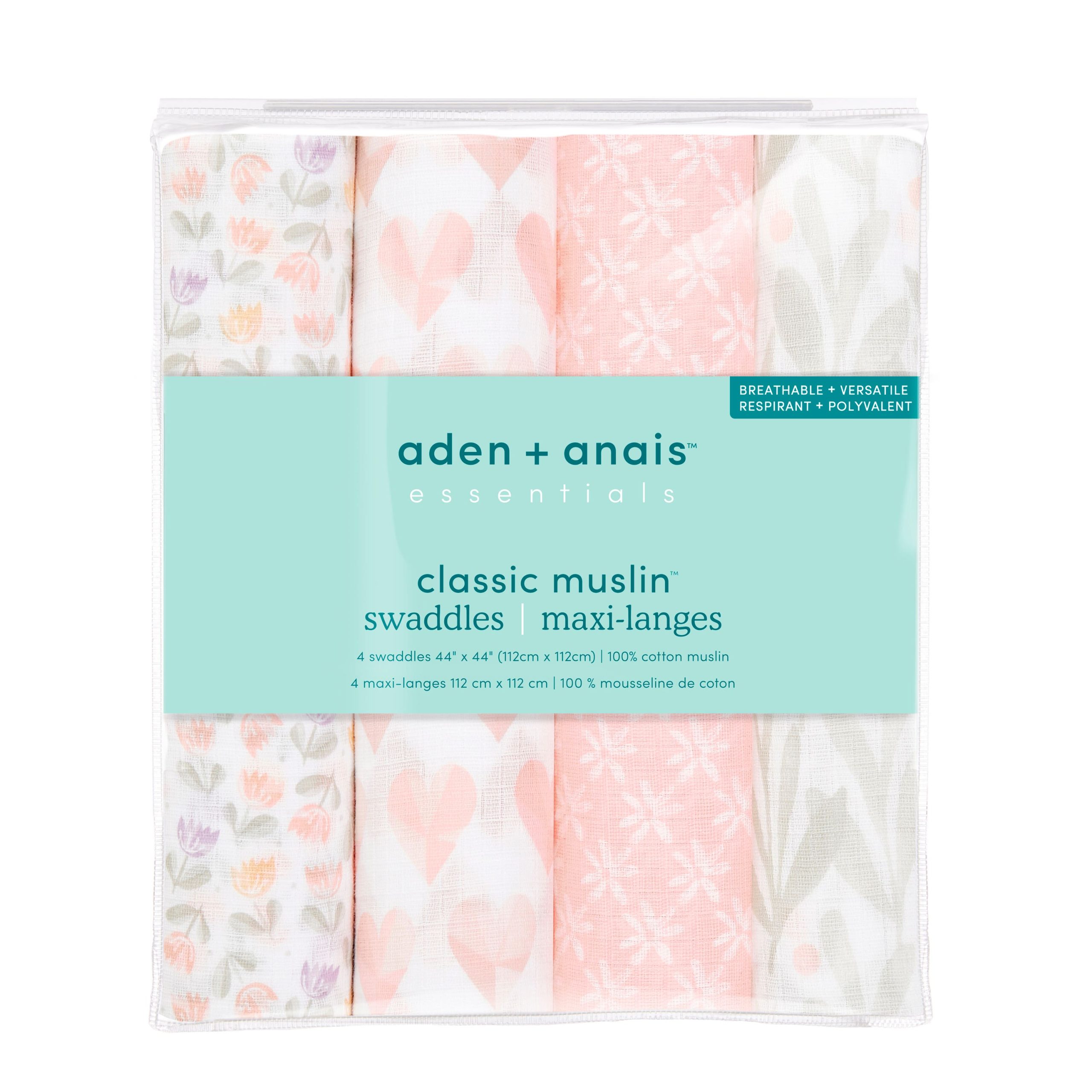 essentials cotton muslin swaddle blanket 4 pack - Image 6