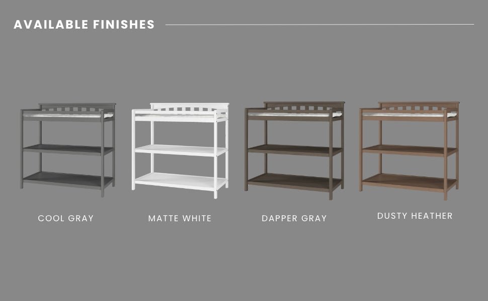 Flat Top Baby Changing Table. Dusty Heather - Image 11