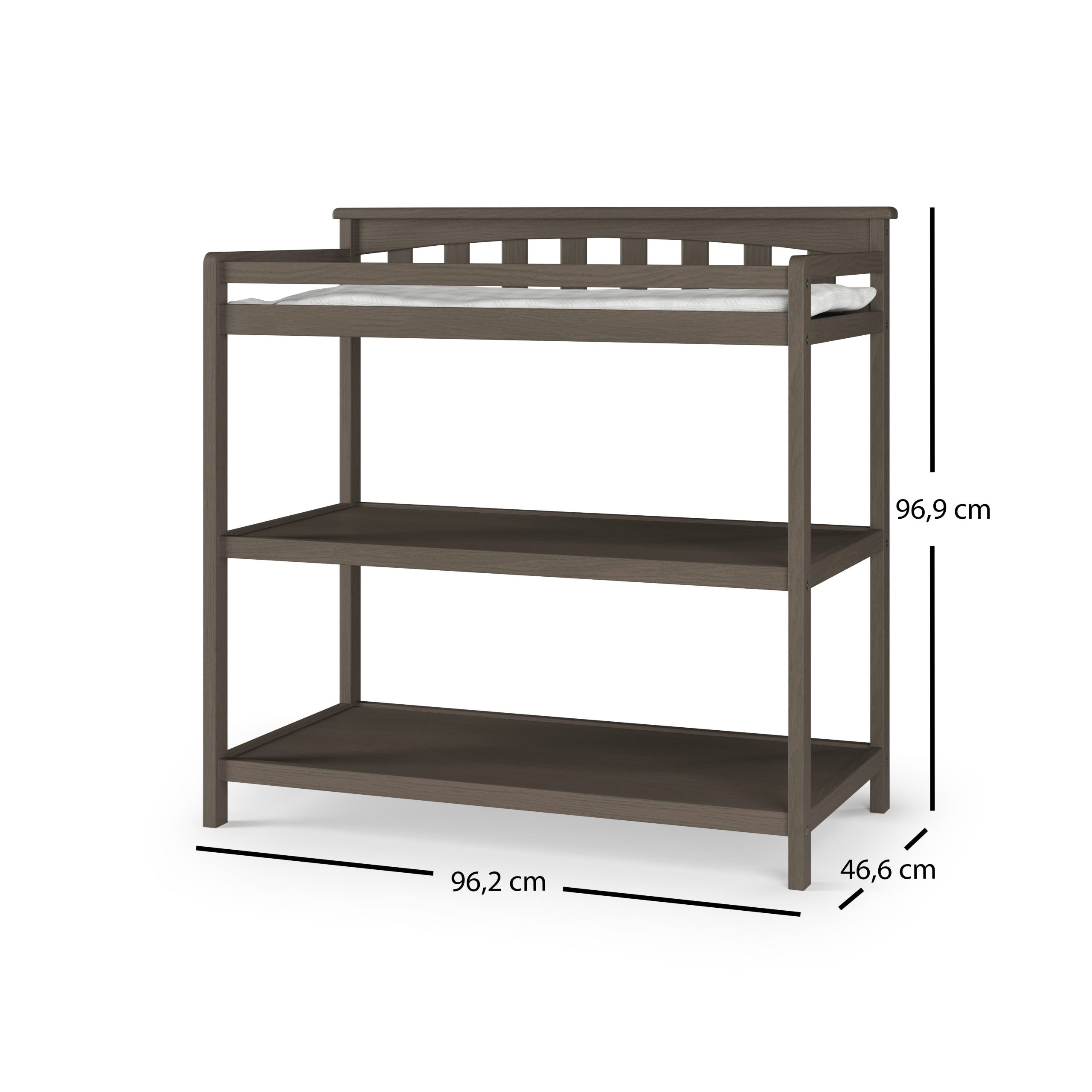 Flat Top Baby Changing Table. Dapper Gray - Image 4