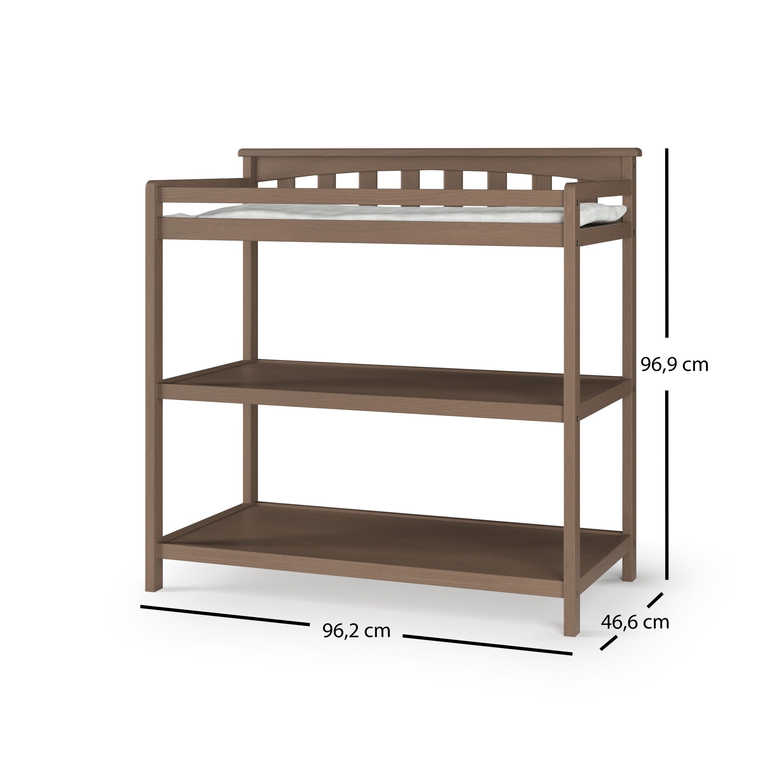 Flat Top Baby Changing Table. Dusty Heather - Image 6