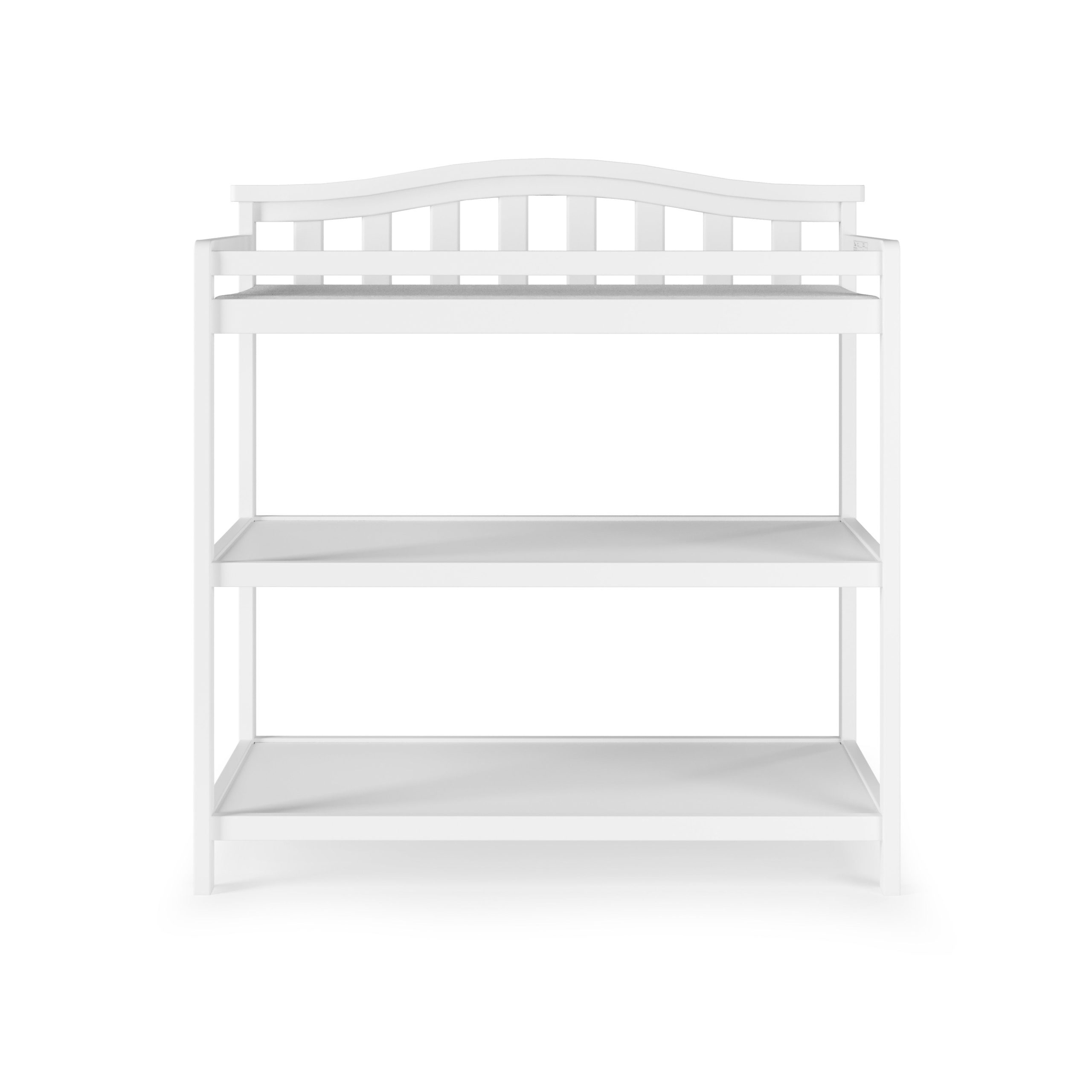 Arch Top Baby Changing Table. Matte White - Image 6