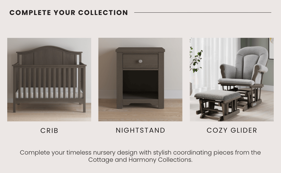 Cozy Glider and Ottoman. Dapper Gray - Image 13