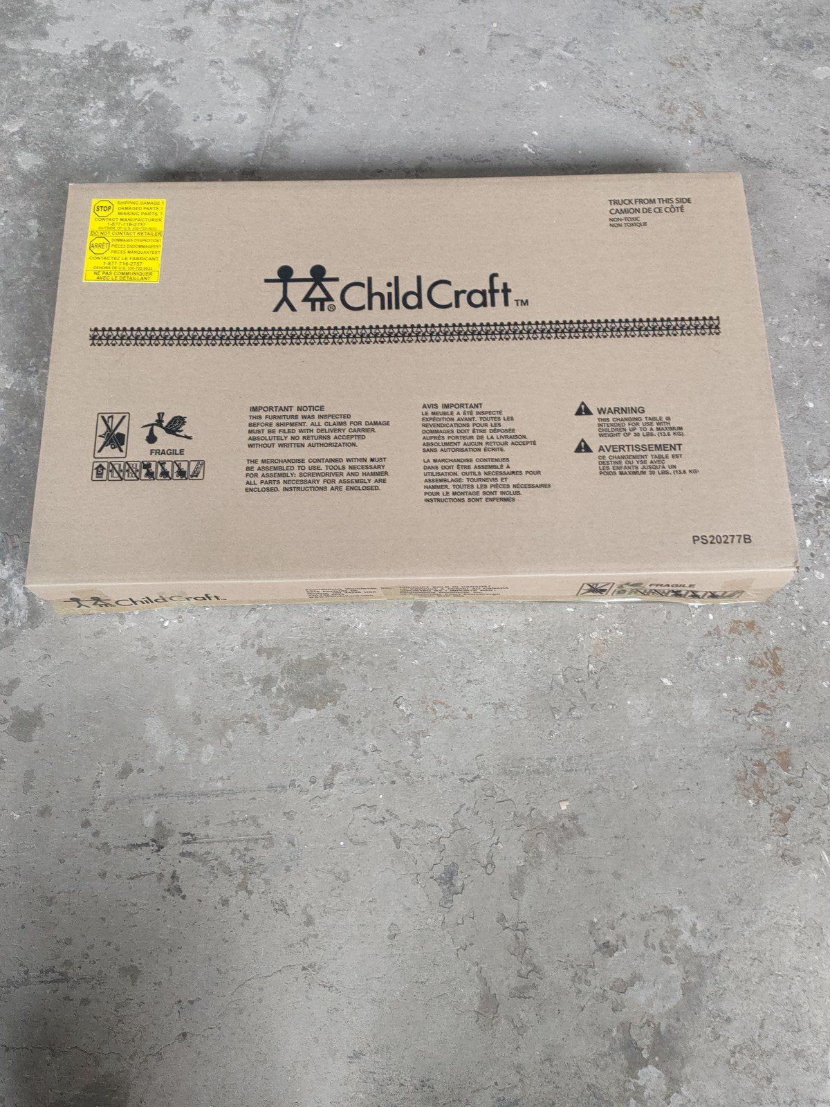 Arch Top Baby Changing Table. Cool Gray - Image 12