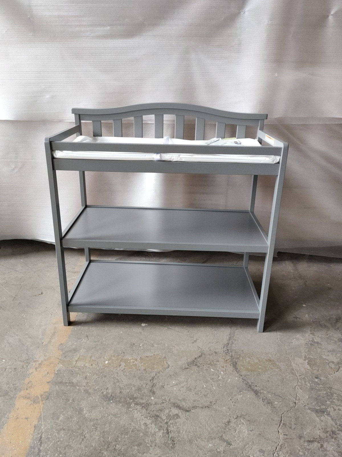 Arch Top Baby Changing Table. Cool Gray - Image 13
