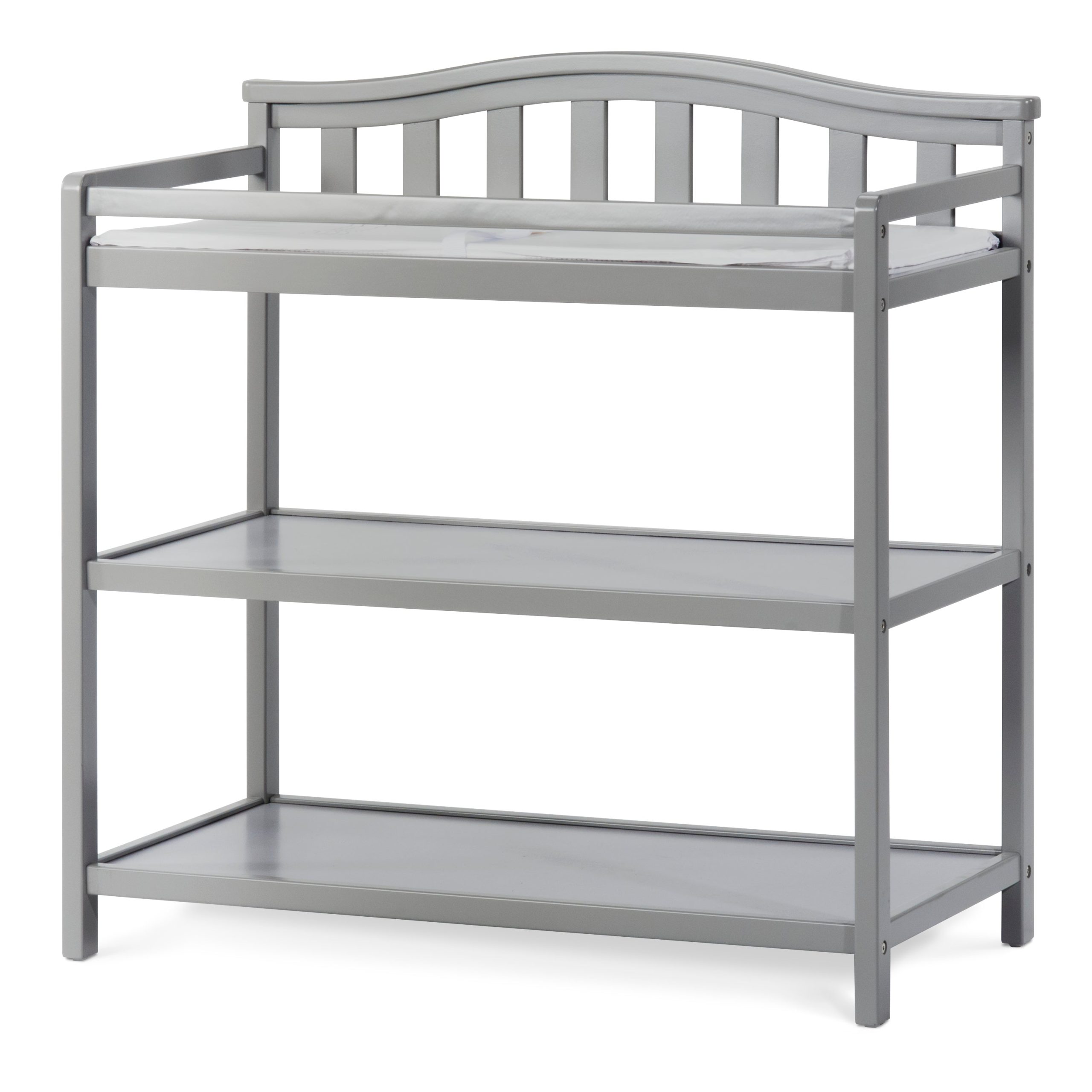 Arch Top Baby Changing Table. Cool Gray - Image 5