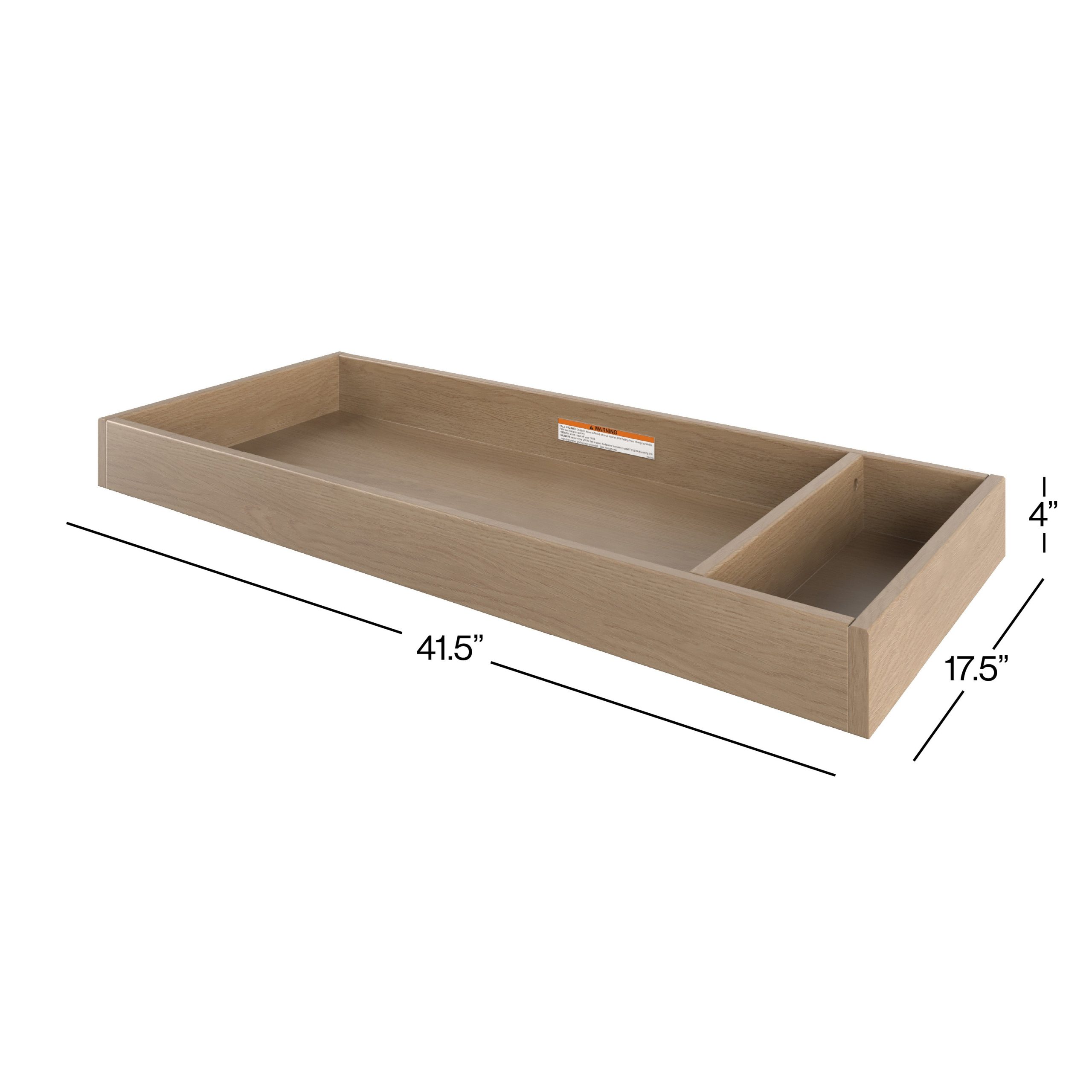 F01792 - Universal Changing Table Topper. Nutmeg - Image 4