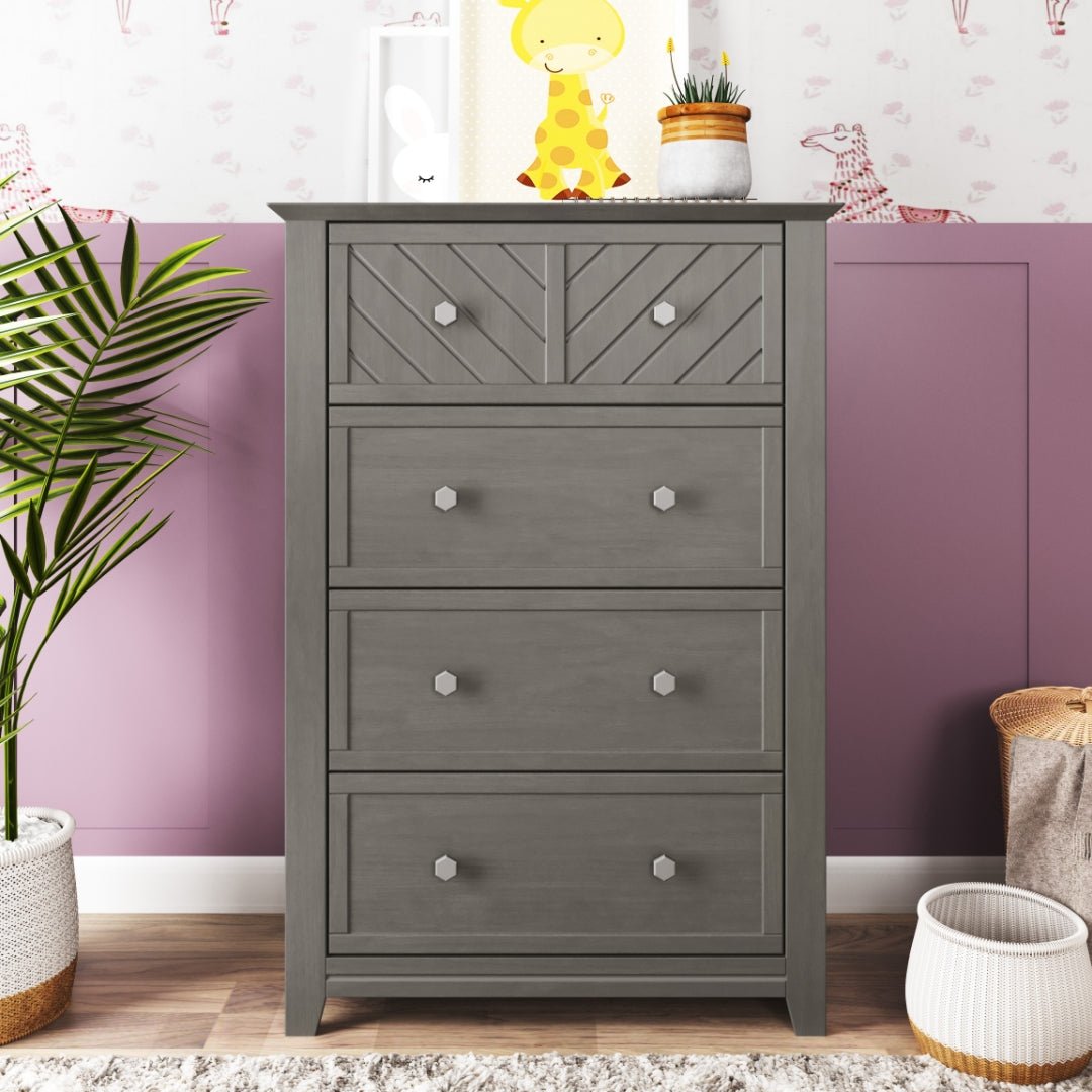 Atwood 4-Drawer Chest. Lunar Gray