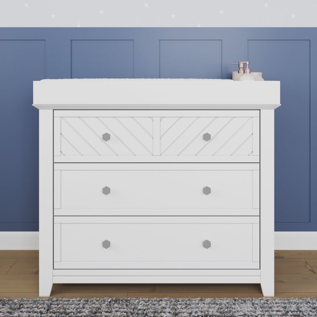 Atwood 3-Piece Nursery Set with Crib. Dresser and Chest - Image 5