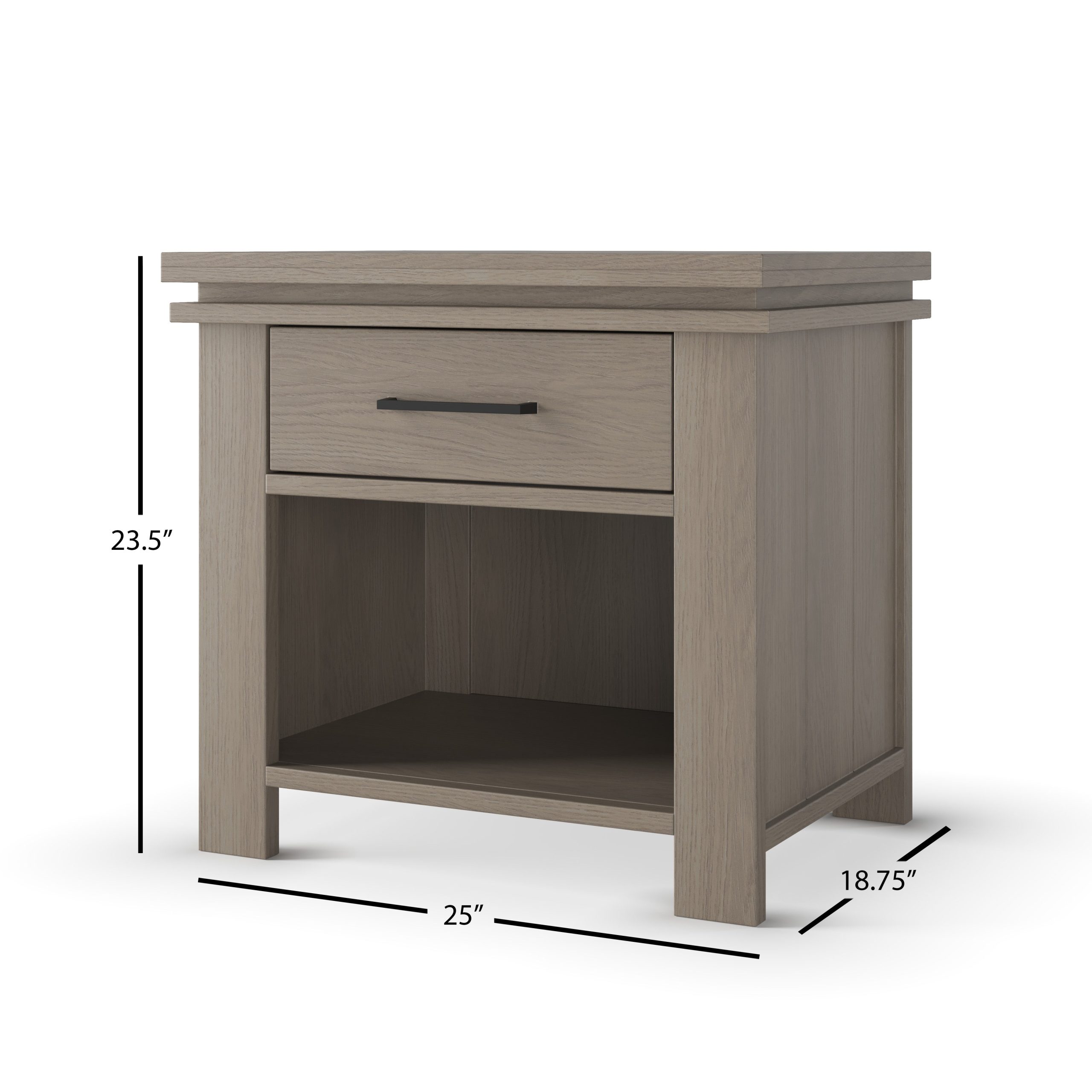 Denman Nightstand. Crescent Gray - Image 4