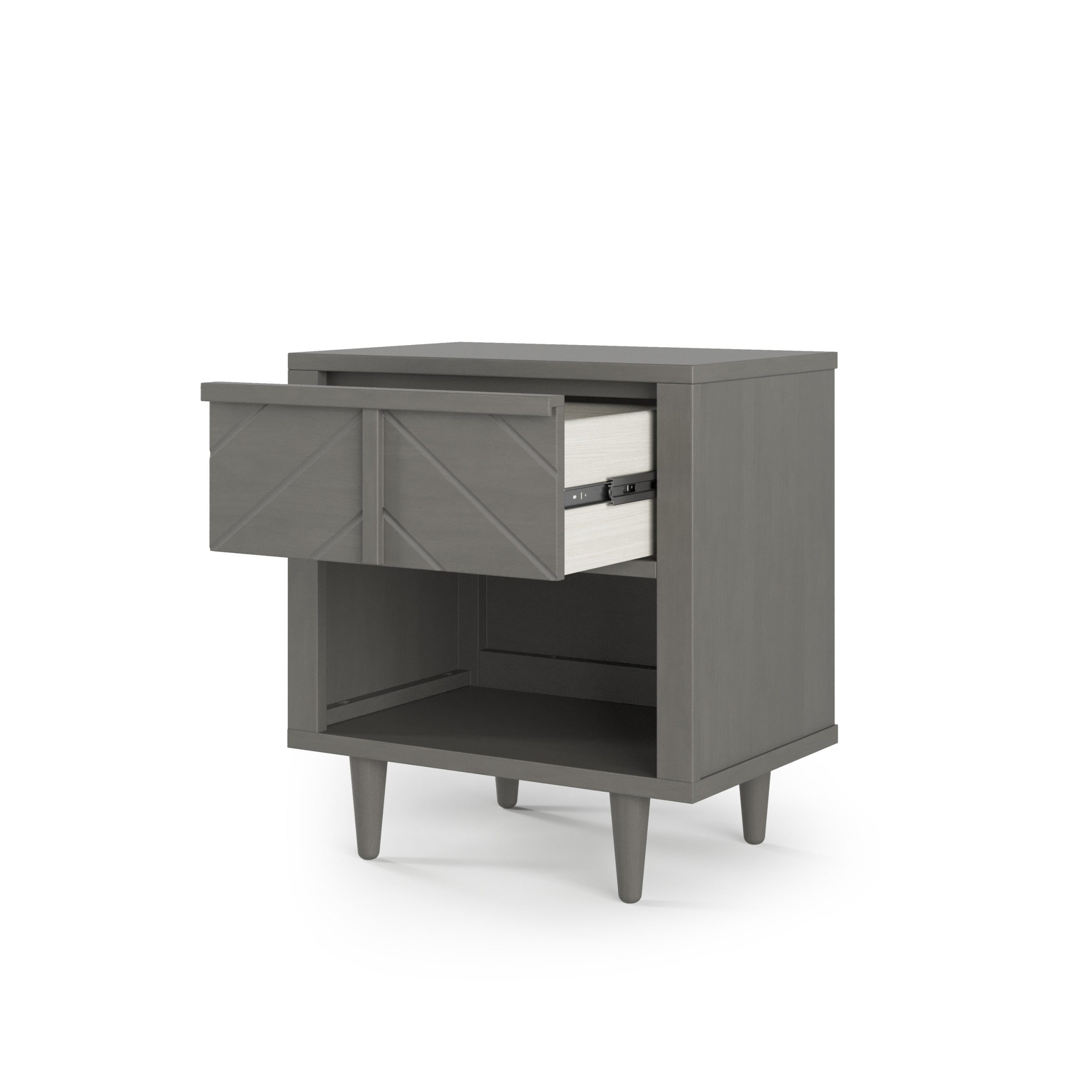 Surrey Hill Nightstand. Lunar Gray - Image 4