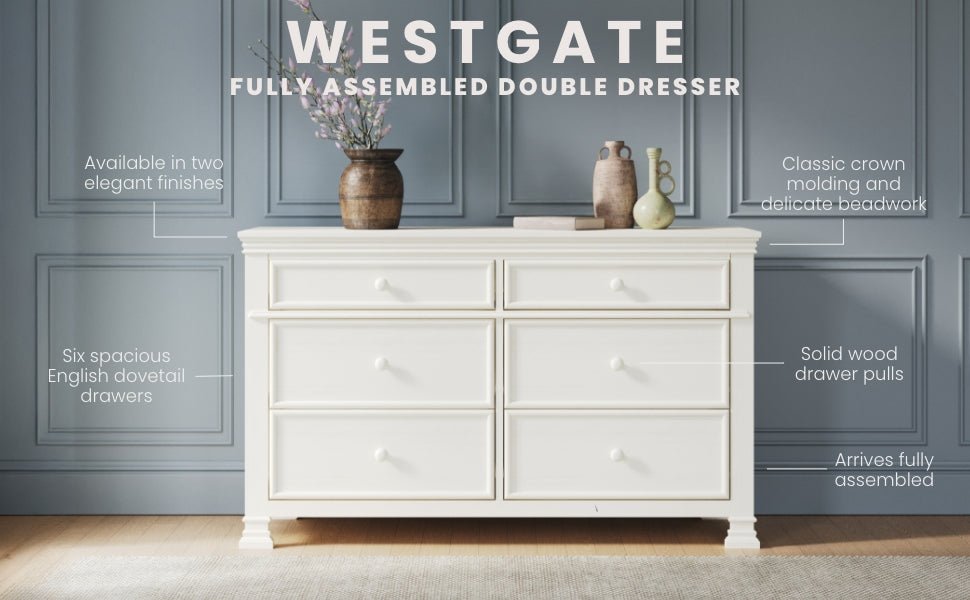 Westgate Double Dresser. Vintage Linen - Image 8