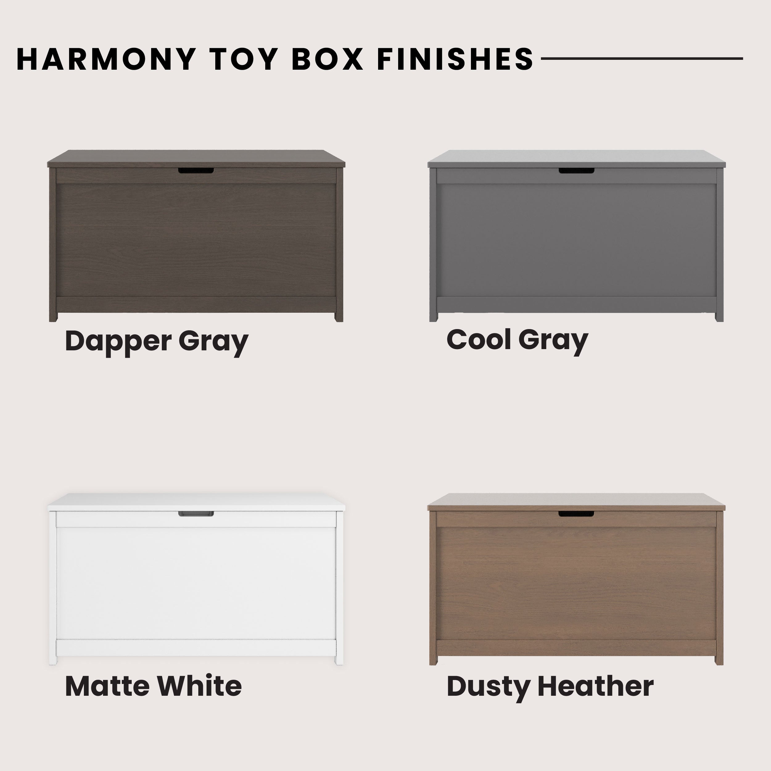 Harmony 33 Kids Toy Box. Dapper Gray - Image 15