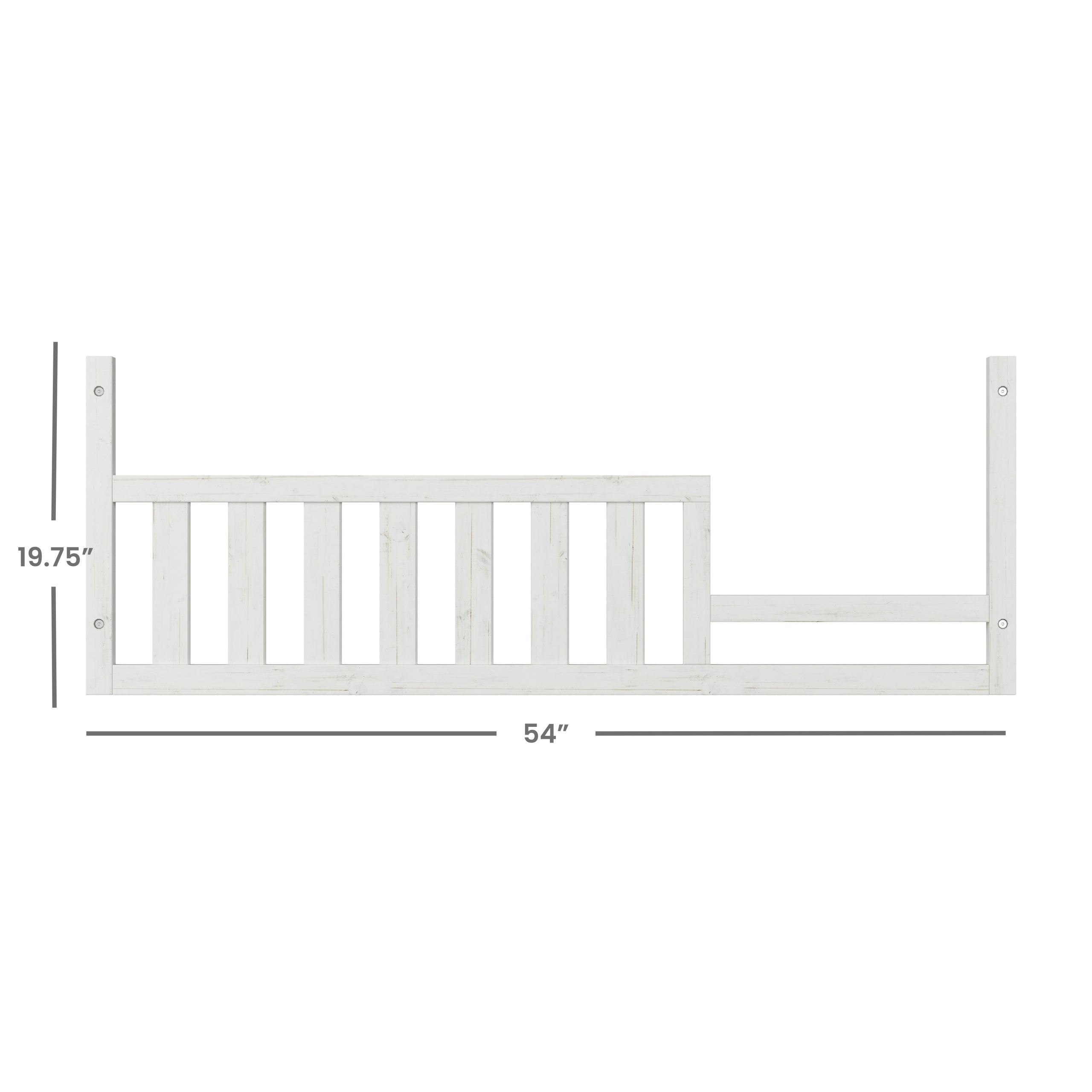 Toddler Guard Rail. White/Brown - Image 2