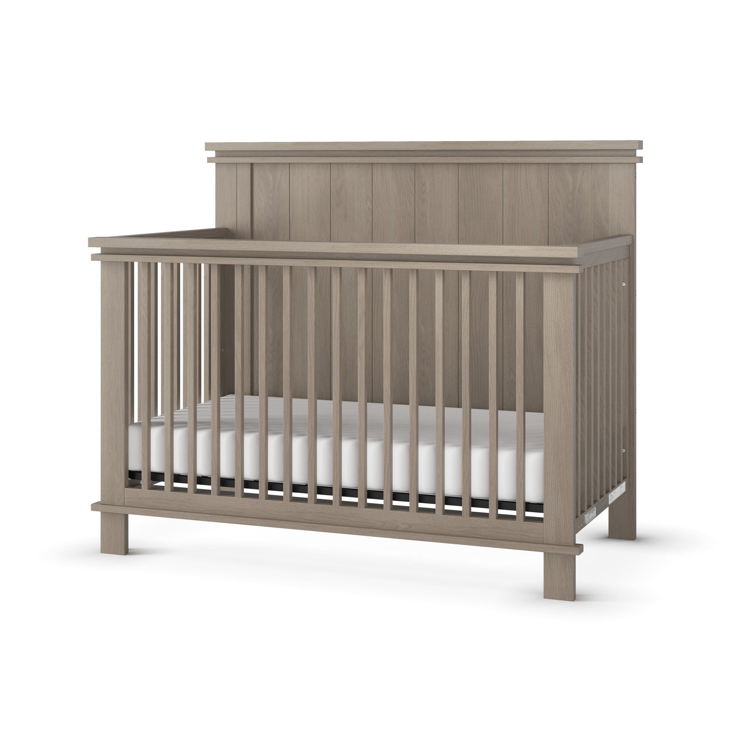 Denman 4-in-1 Convertible Crib. Crescent Gray