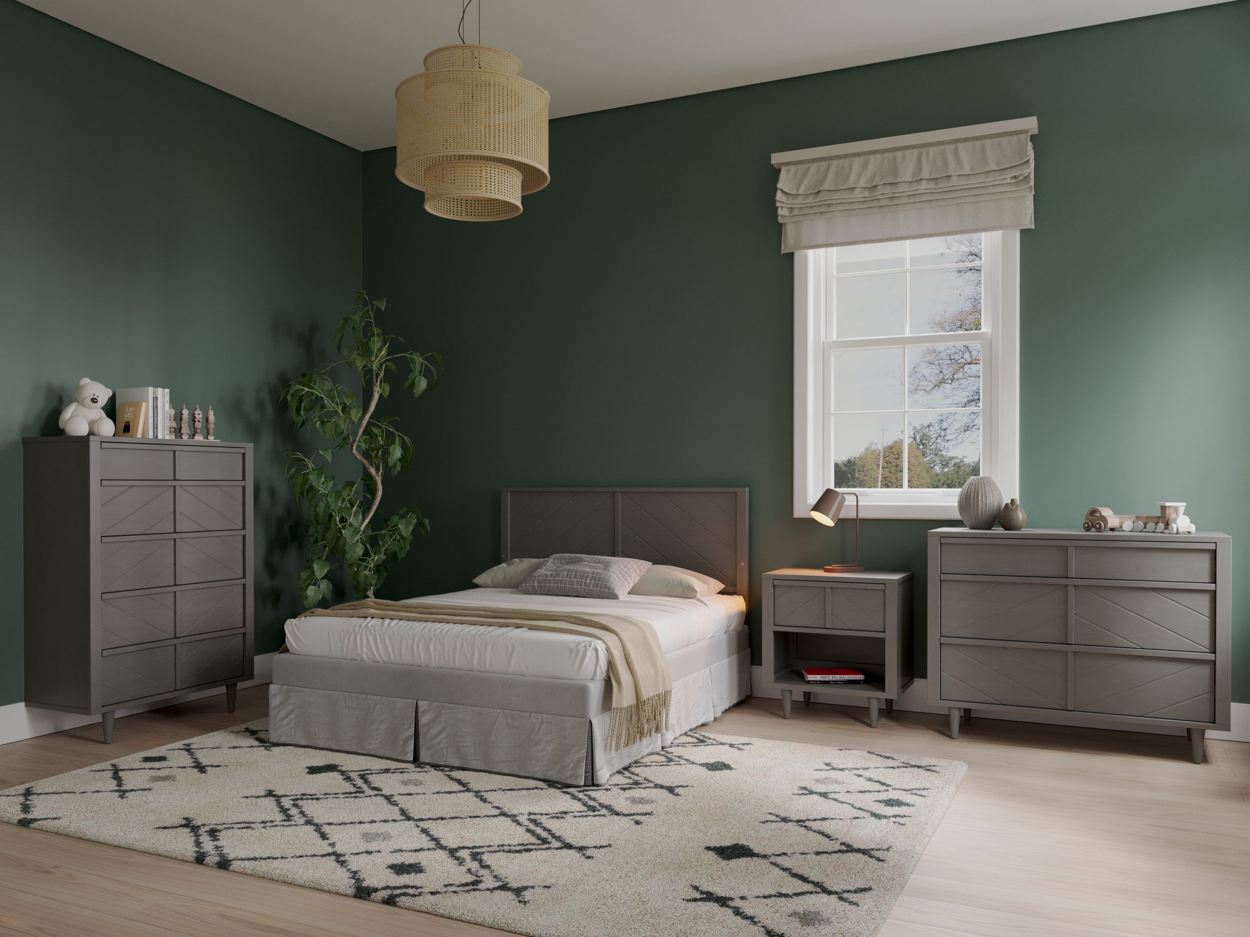 Surrey Hill Nightstand. Lunar Gray - Image 9