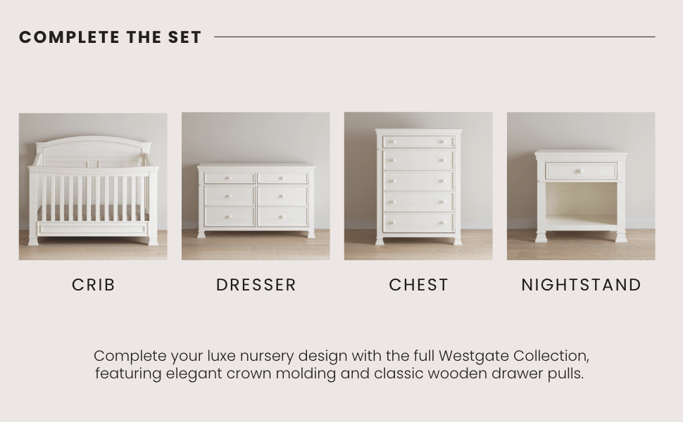 Westgate 4-in-1 Convertible Crib. Vintage Linen - Image 13