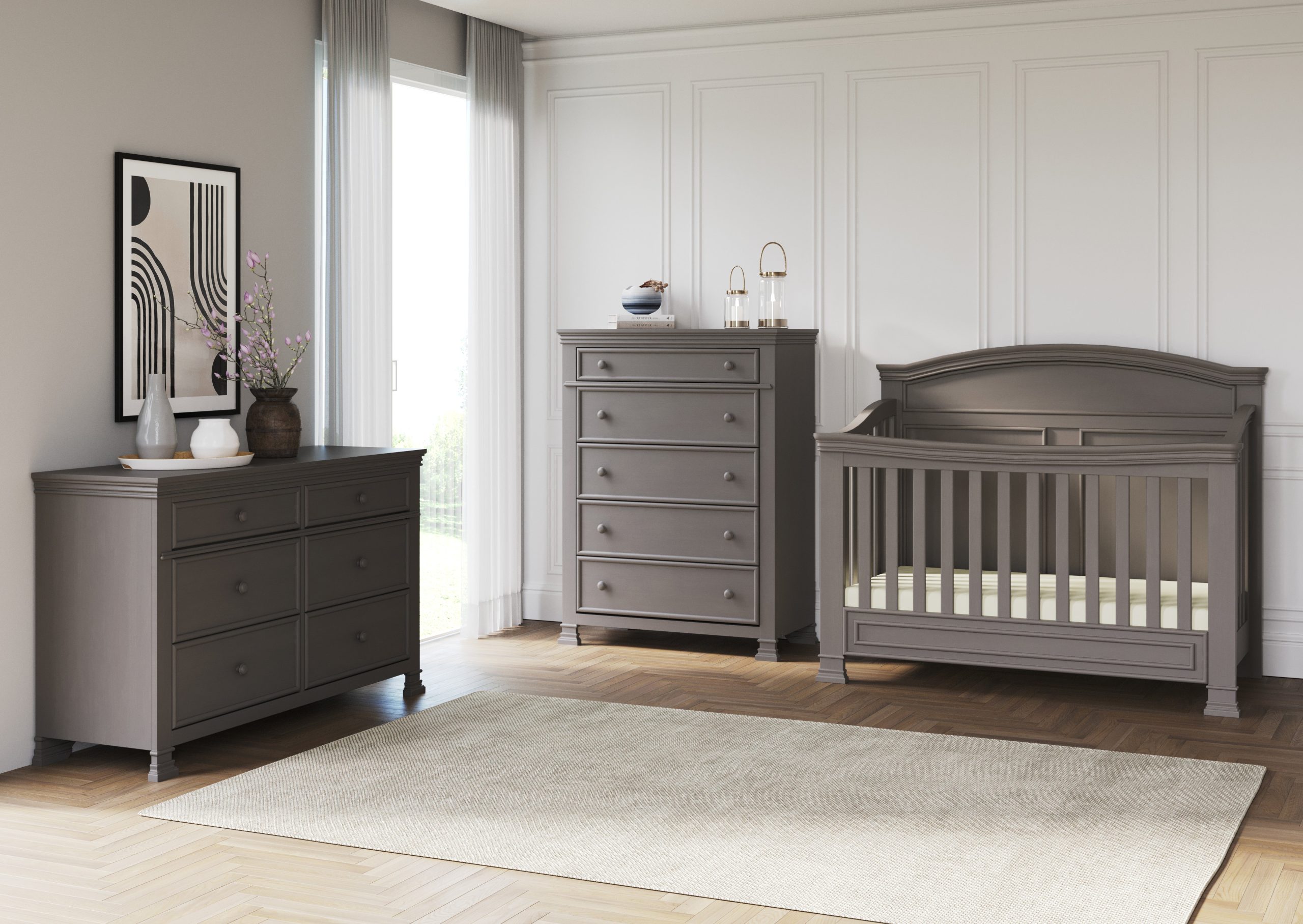 Westgate 4-in-1 Convertible Crib. Chelsea Grey - Image 16