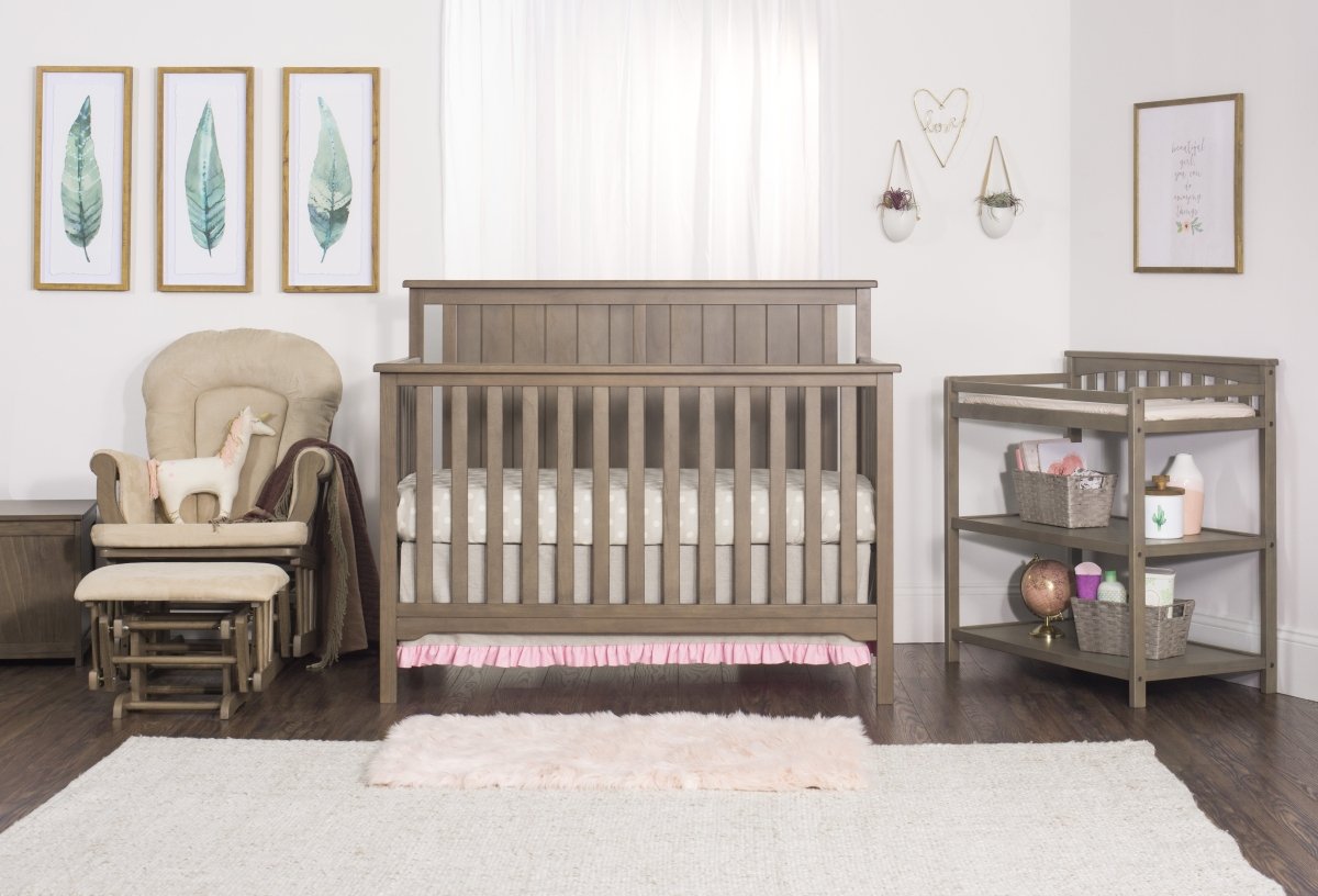 Cozy Glider and Ottoman. Dusty Heather - Image 9