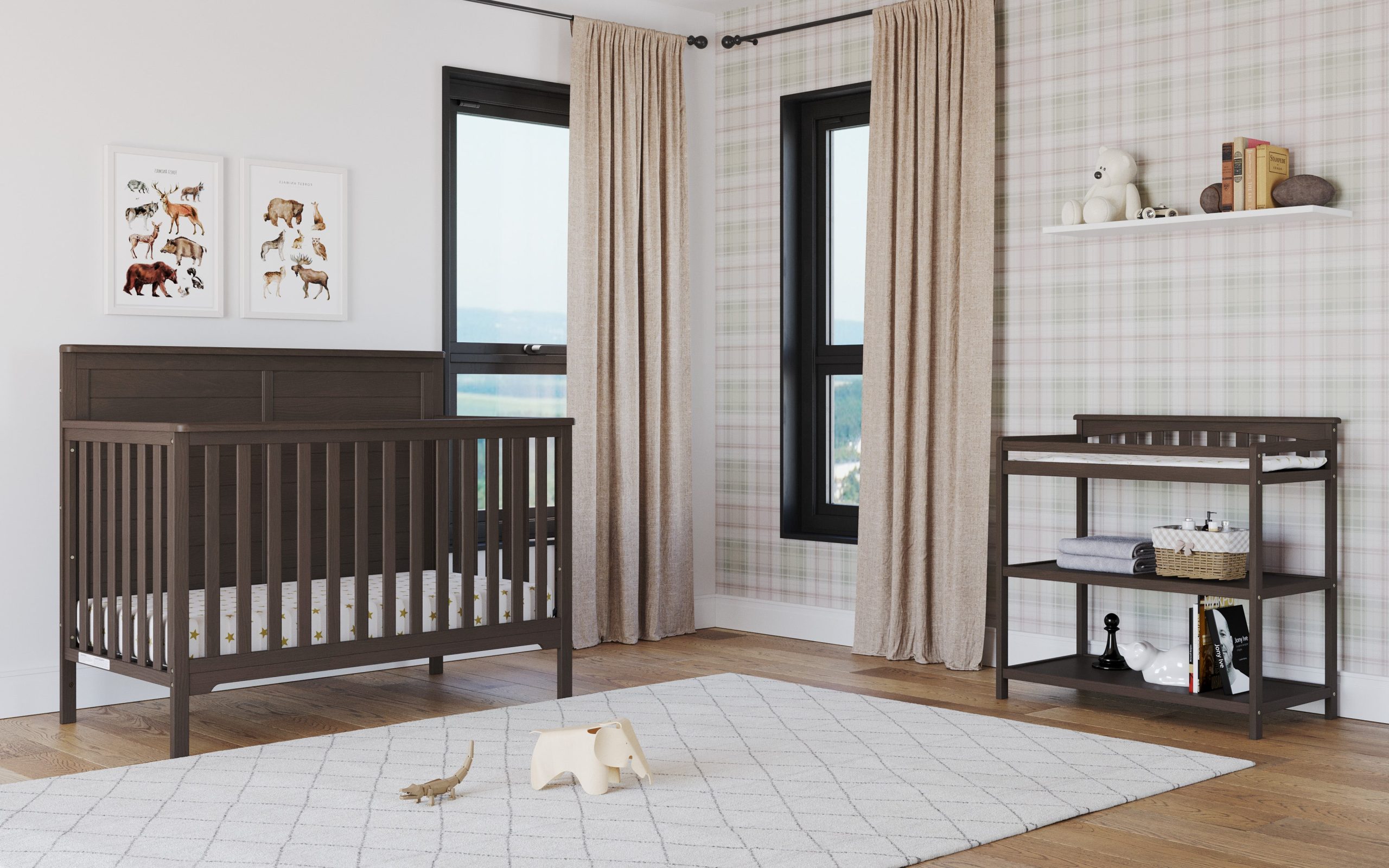 Flat Top Baby Changing Table. Dapper Gray - Image 15