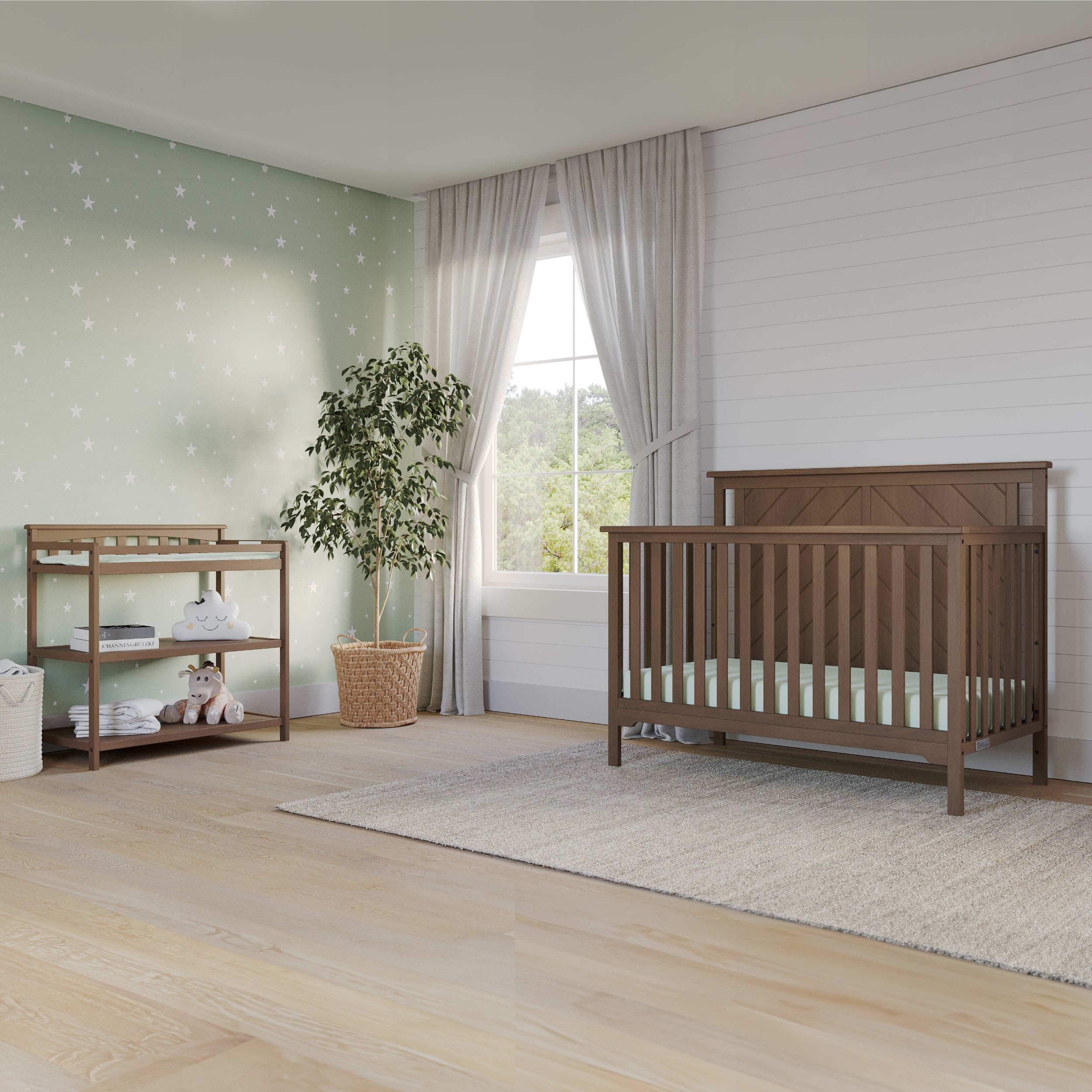 Flat Top Baby Changing Table. Dusty Heather - Image 15