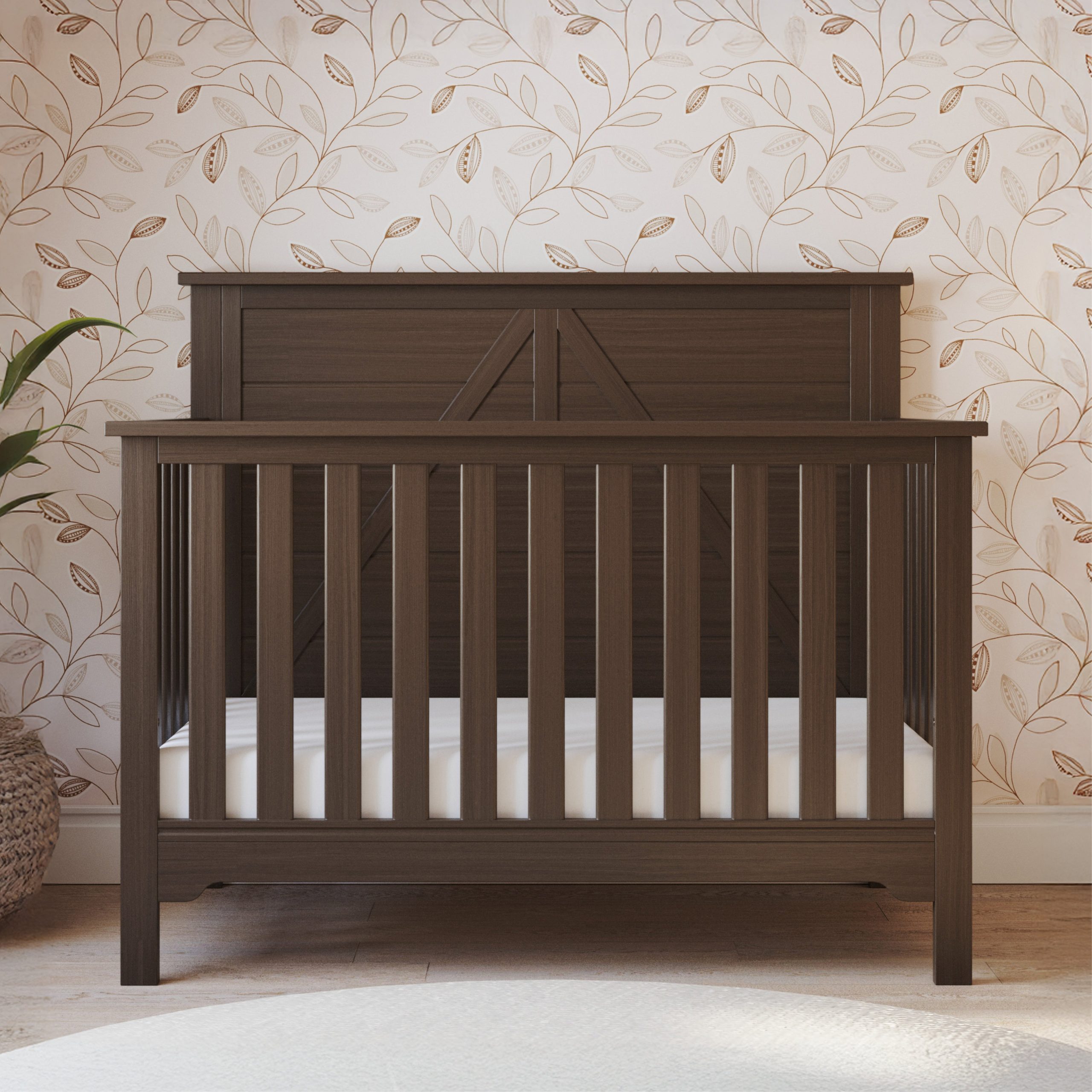 Woodland 4-in-1 Convertible Crib. Brushed Truffle - Image 9