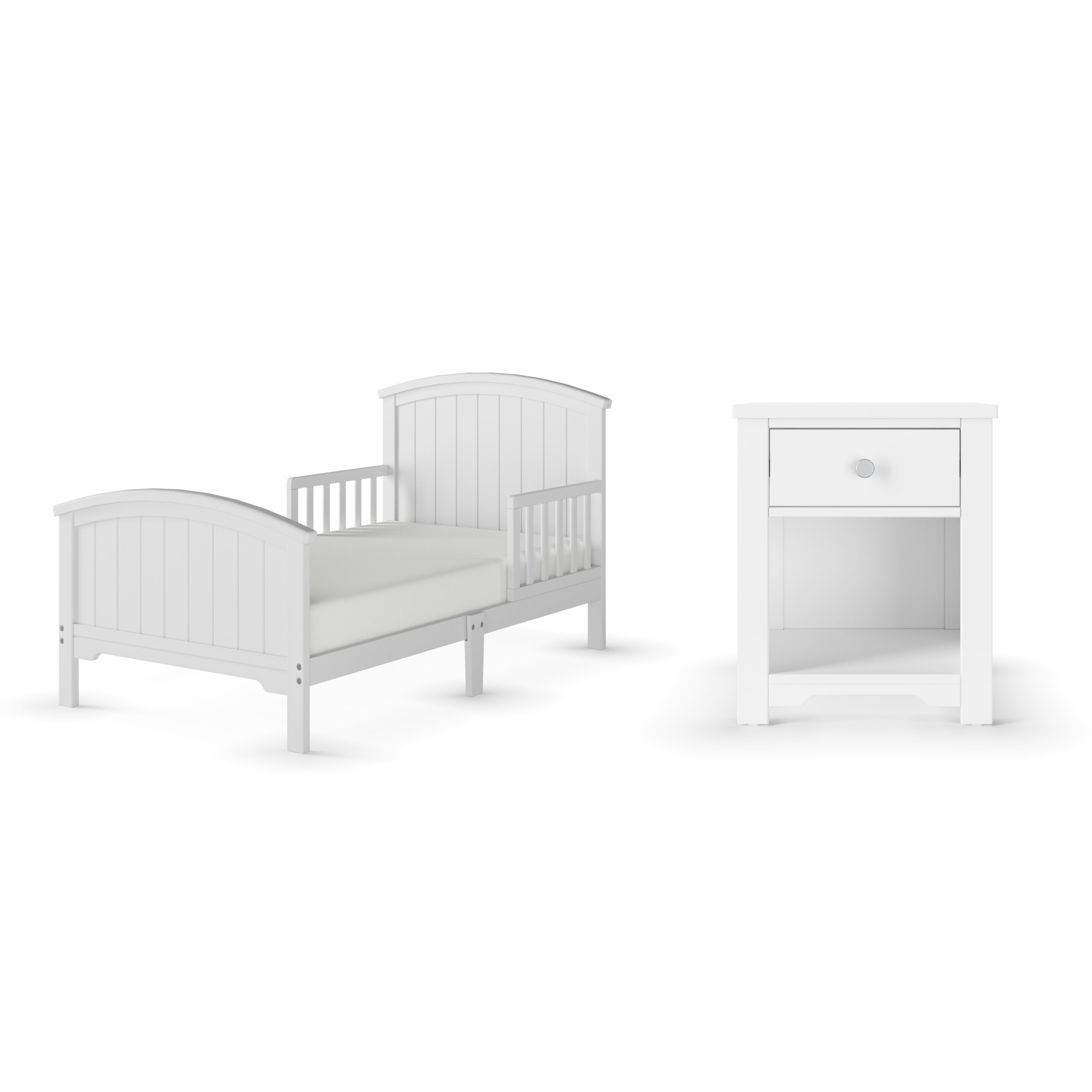 Hampton Toddler Bed. Matte White - Image 11