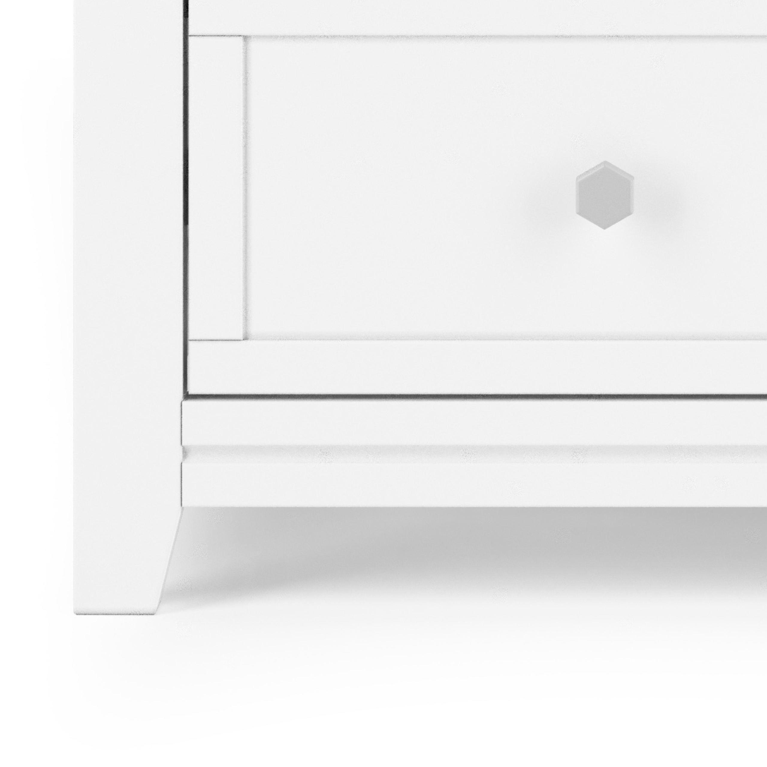 Atwood 3-Drawer Dresser. Matte White - Image 4