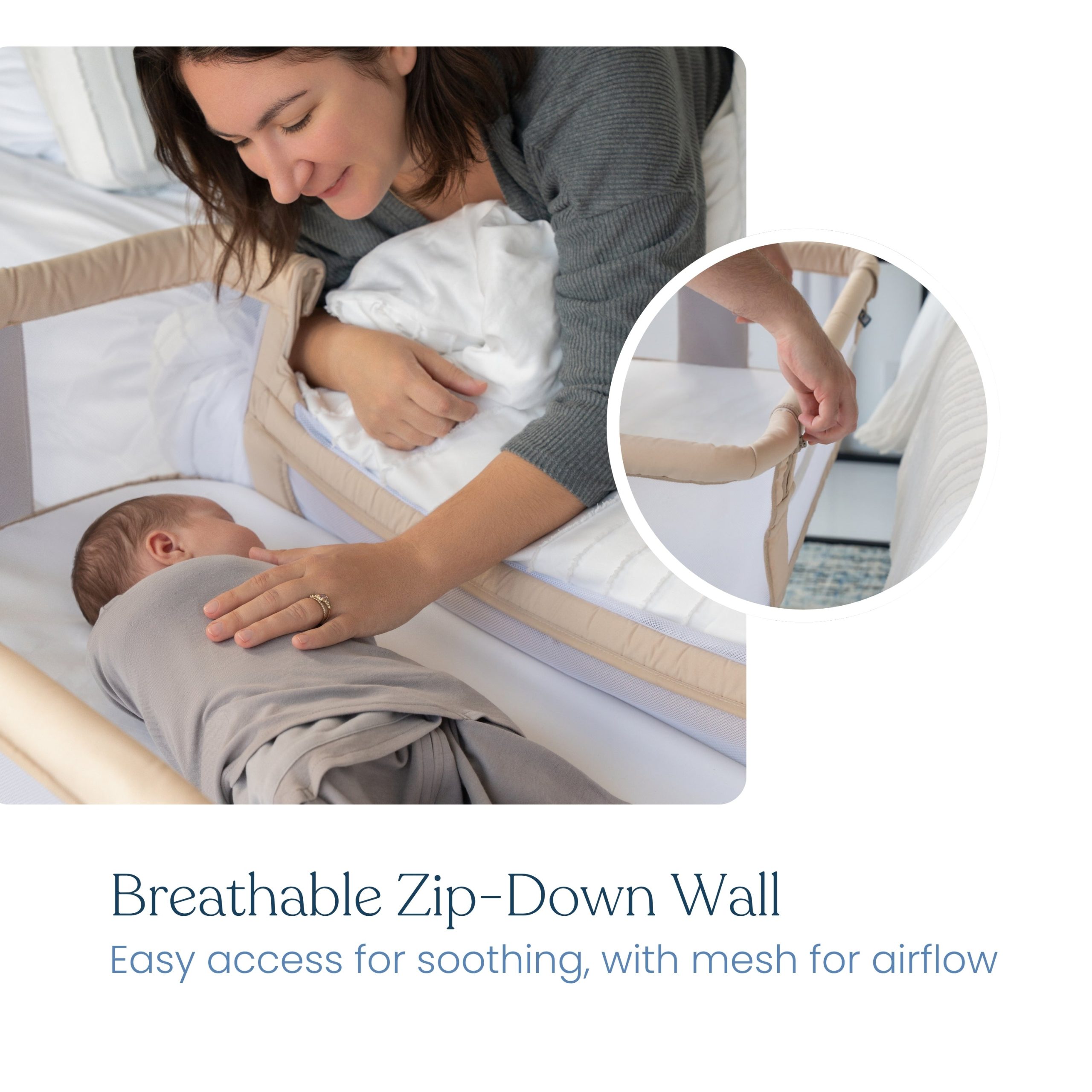 2-in-1 Bedside BassiNest Sleeper - Image 5