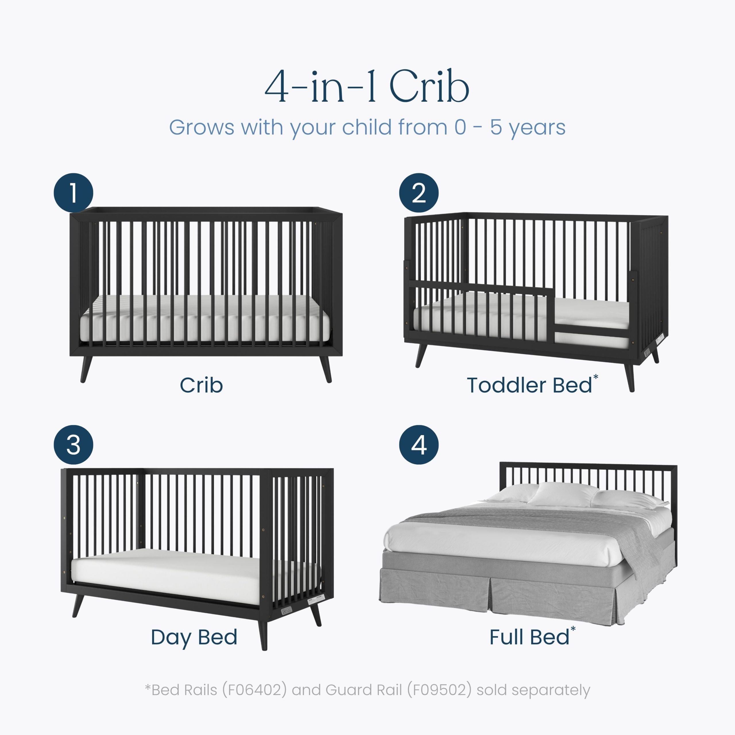 Cranbrook 2-Piece Crib and DreamWeave Set. Ebony - Image 4