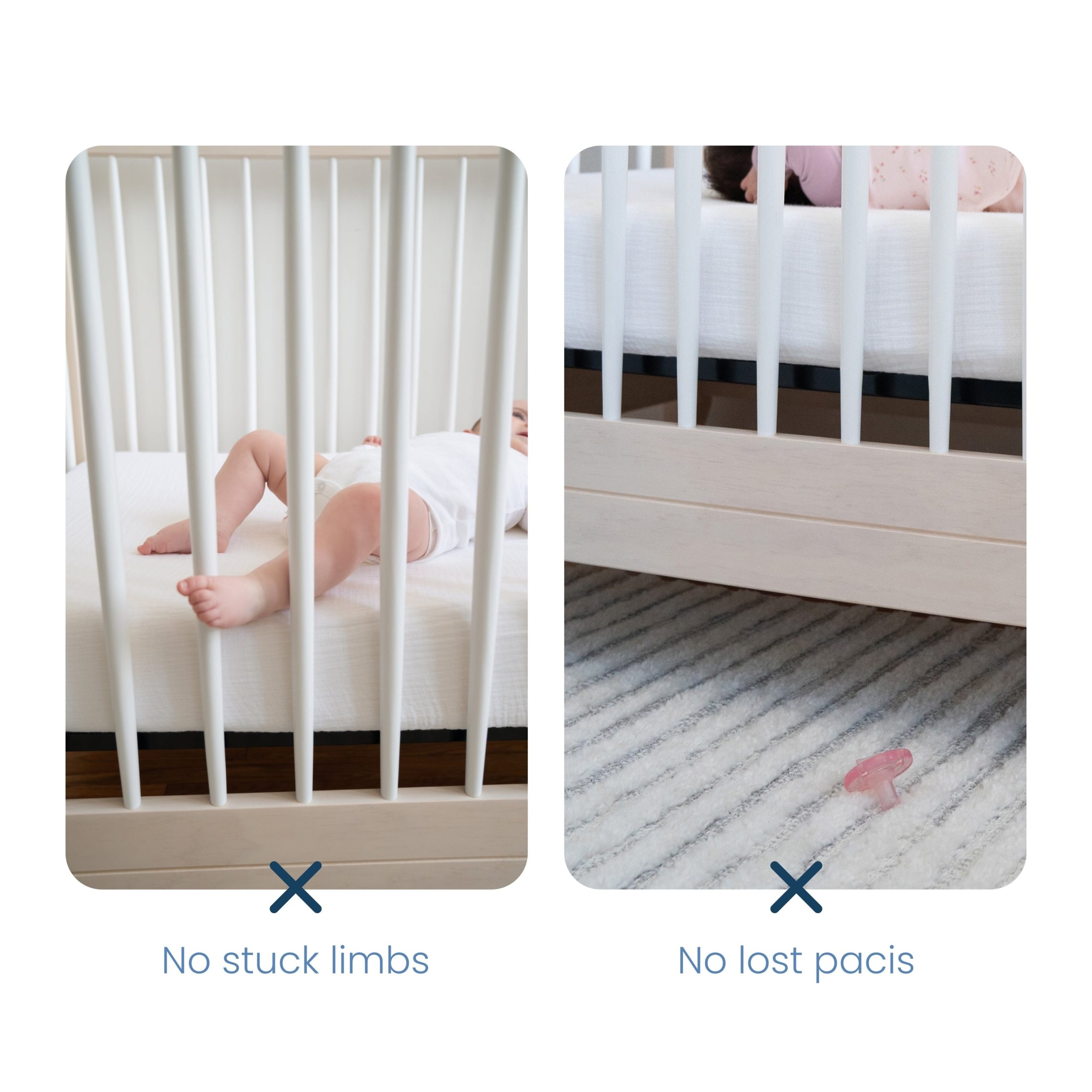 Breathable Mesh Crib Liner for Full Sized Crib - Image 3