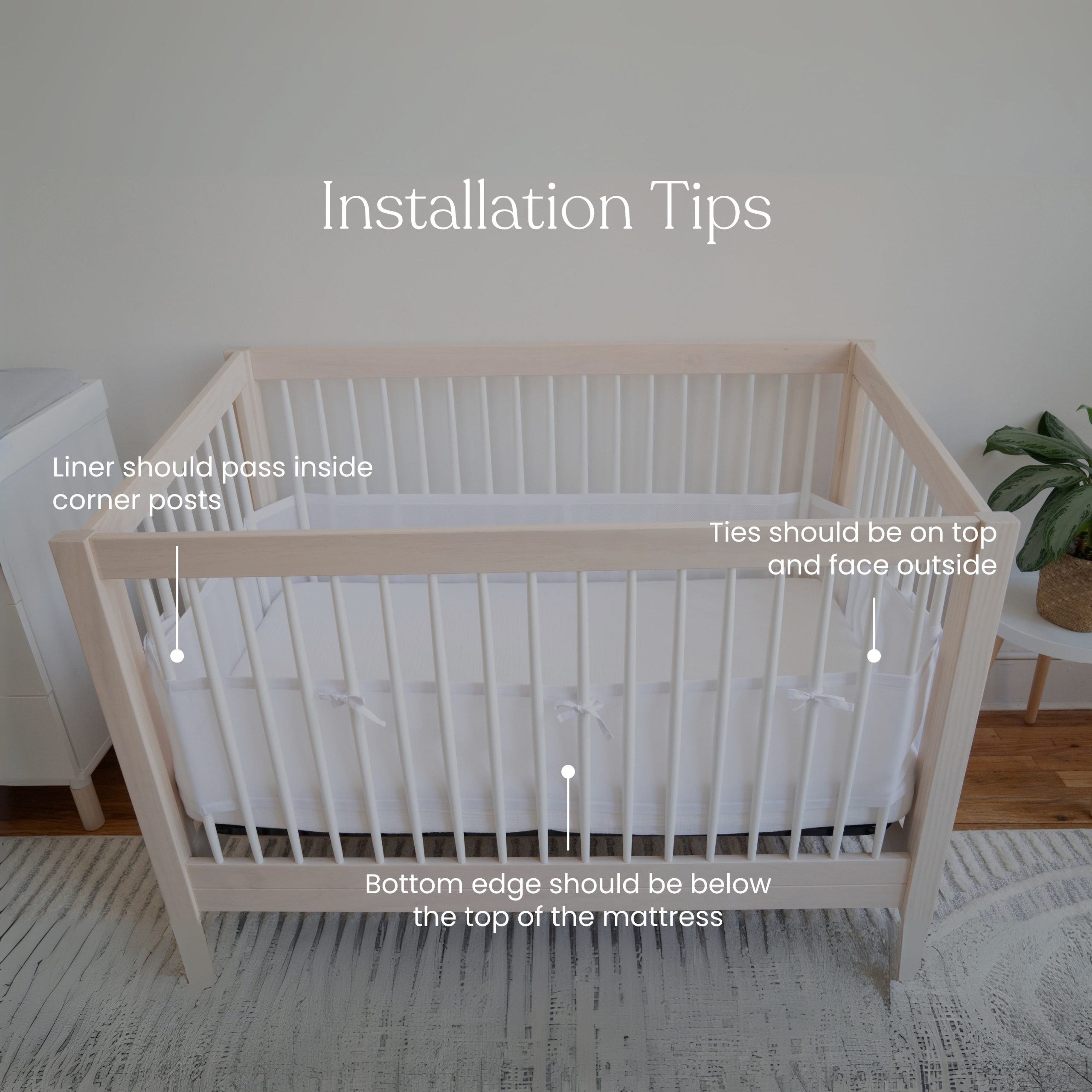 Breathable Mesh Crib Liner for Full Sized Crib - Image 7