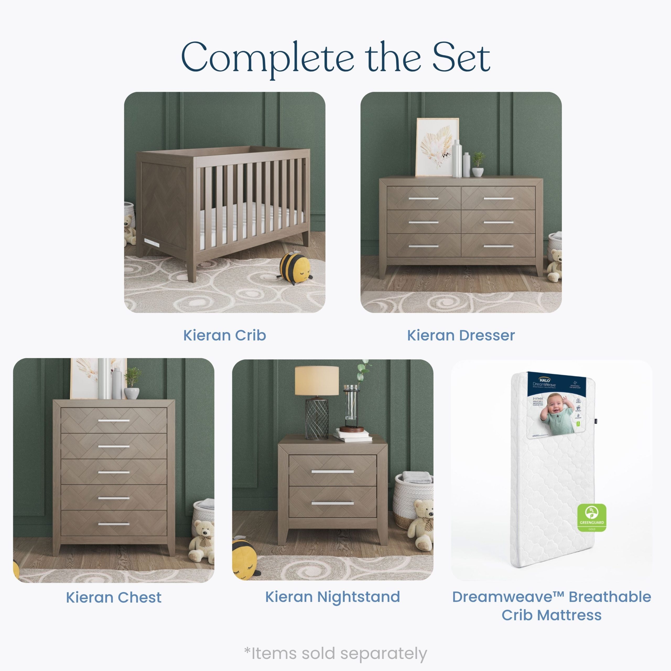 Kieran 6-Drawer Double Dresser. Crescent Gray - Image 6