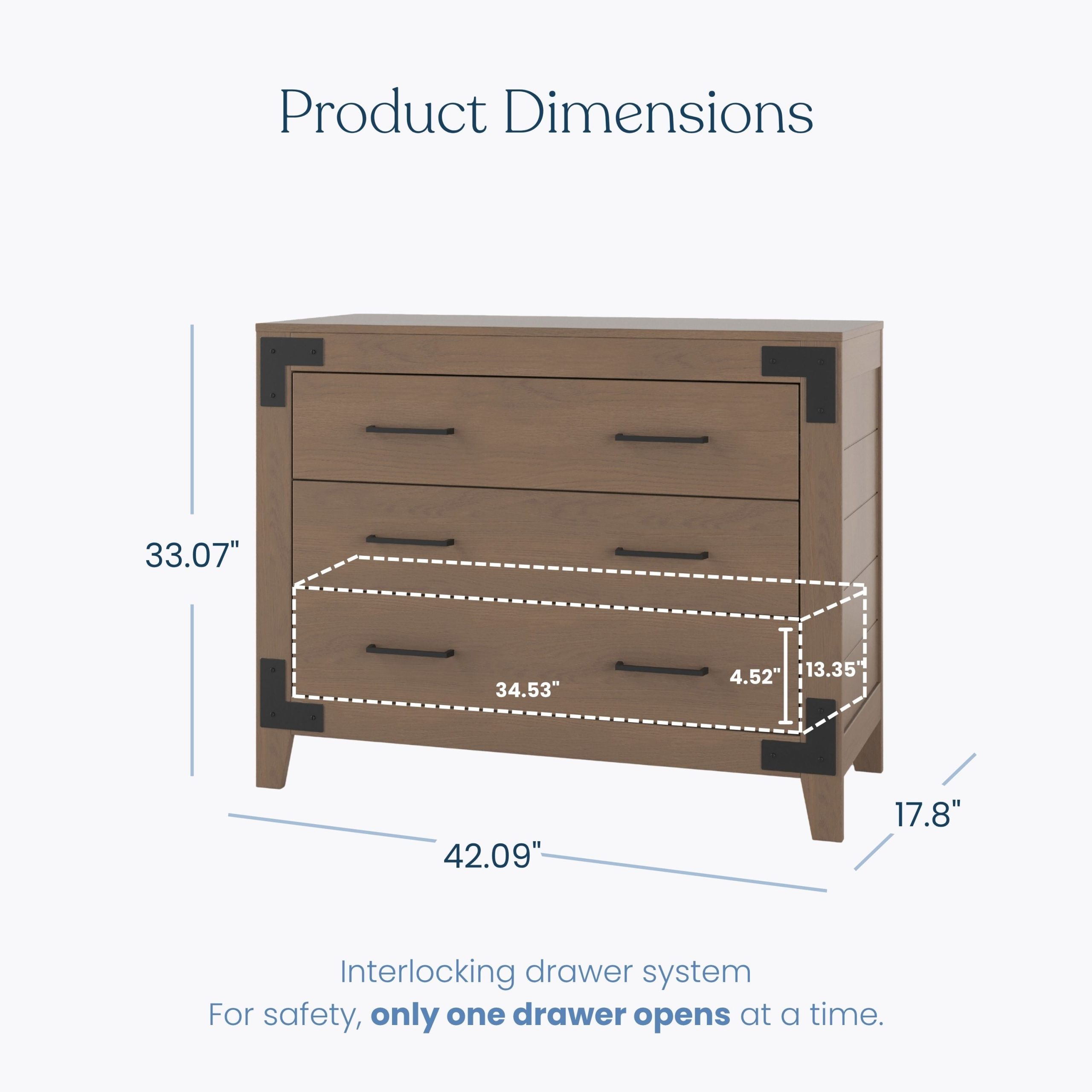 Lucas 2-Piece Nursery Set with Crib and Dresser - Image 6