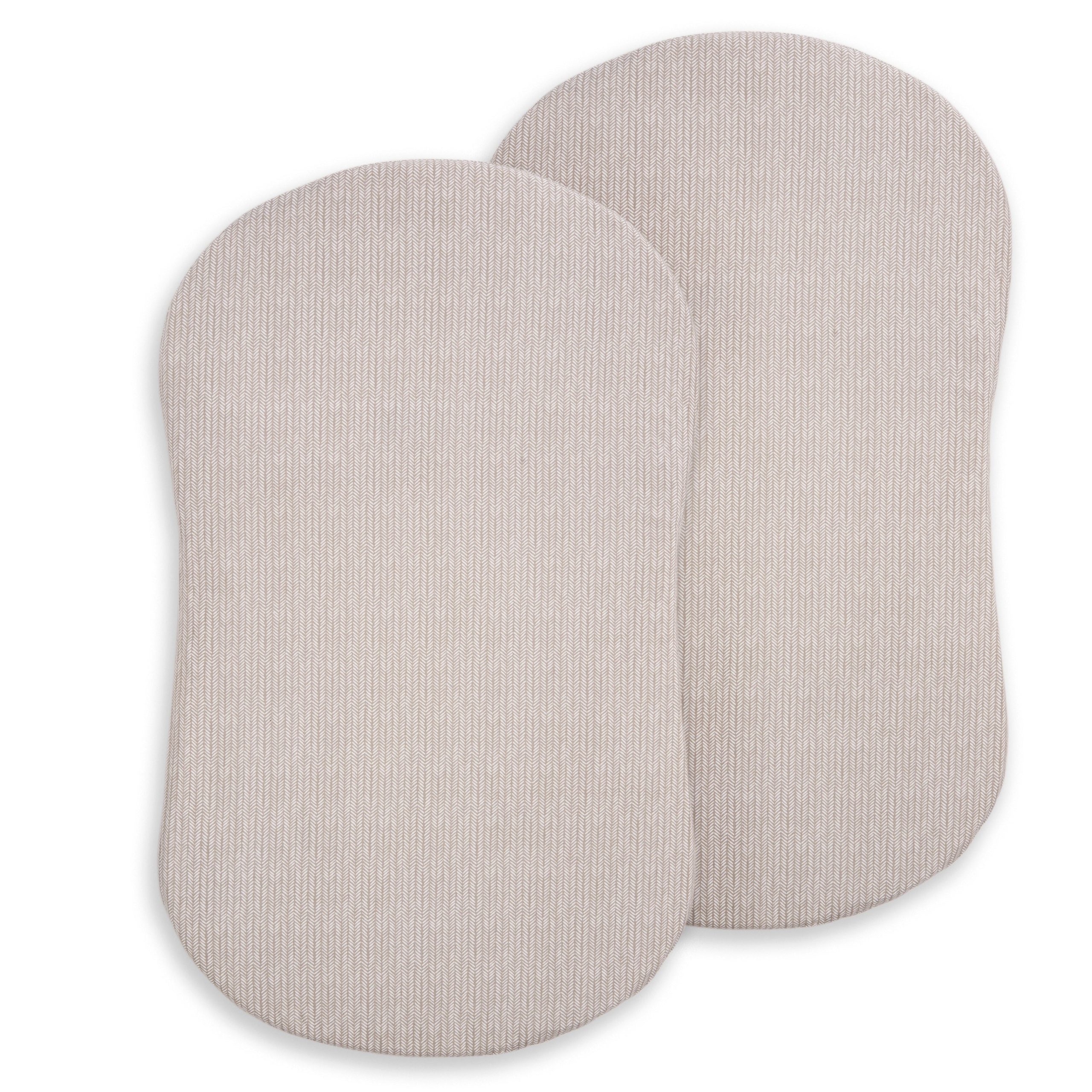 BassiNest® Fitted Sheet 100% Organic Cotton 2-Pack