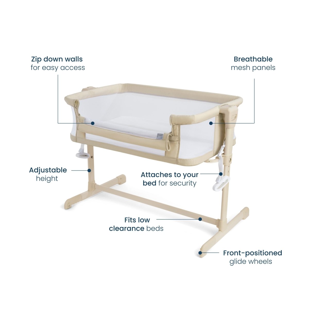 2-in-1 Bedside BassiNest Sleeper - Image 4