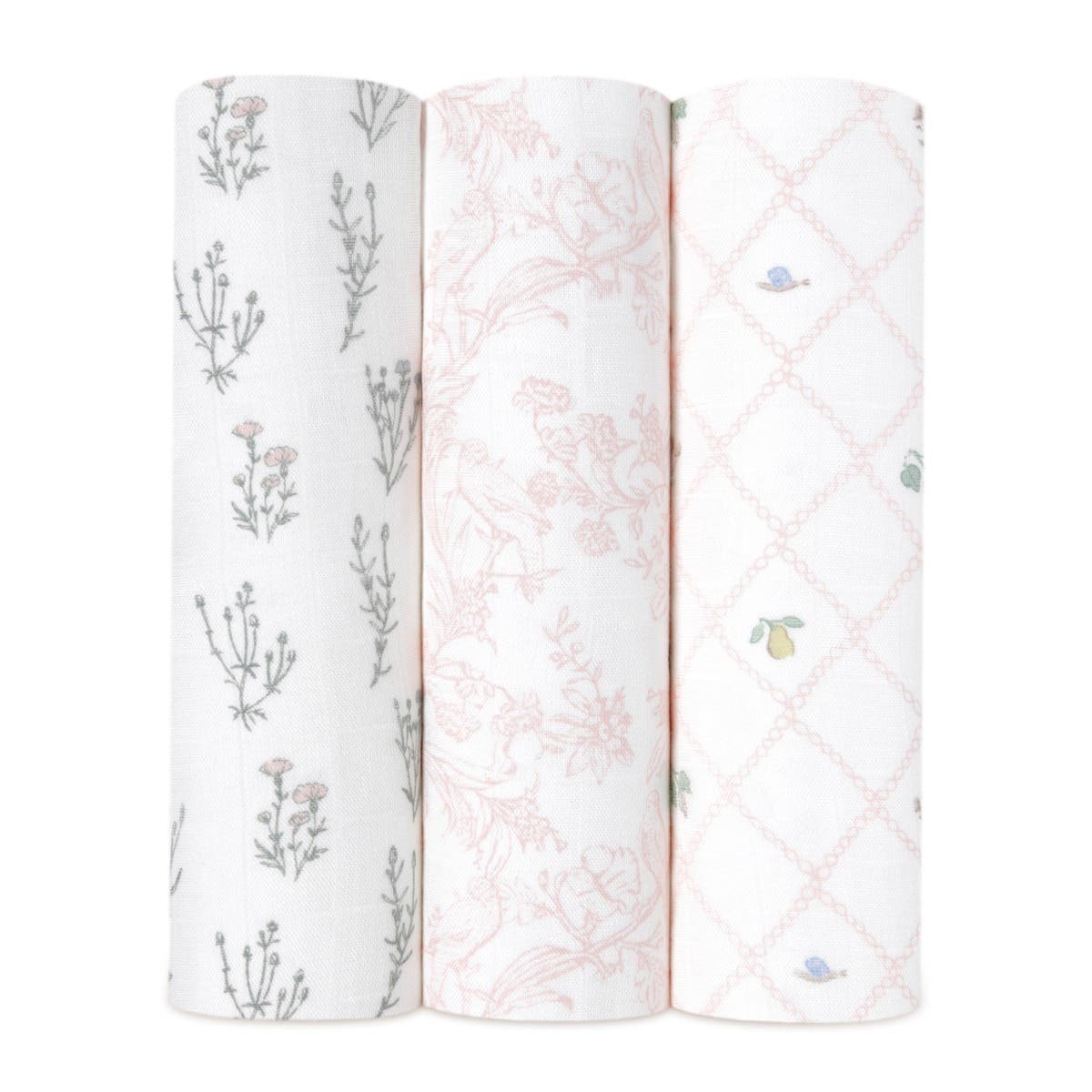 boutique silky soft swaddle blanket 3 pack