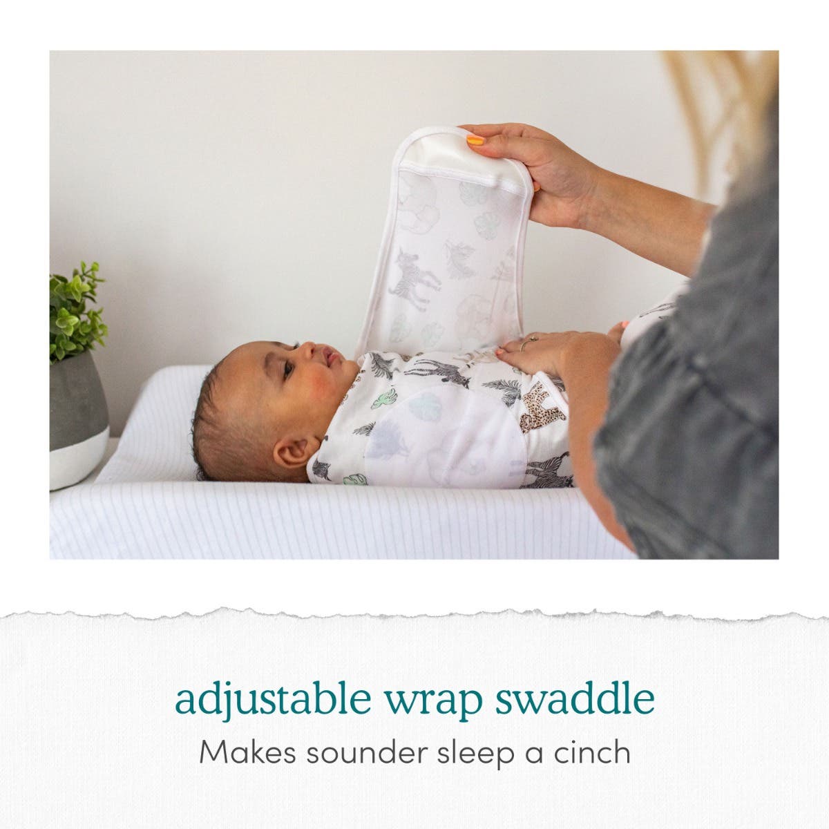 essentials swaddle wrap quick change 2 pack - Image 4
