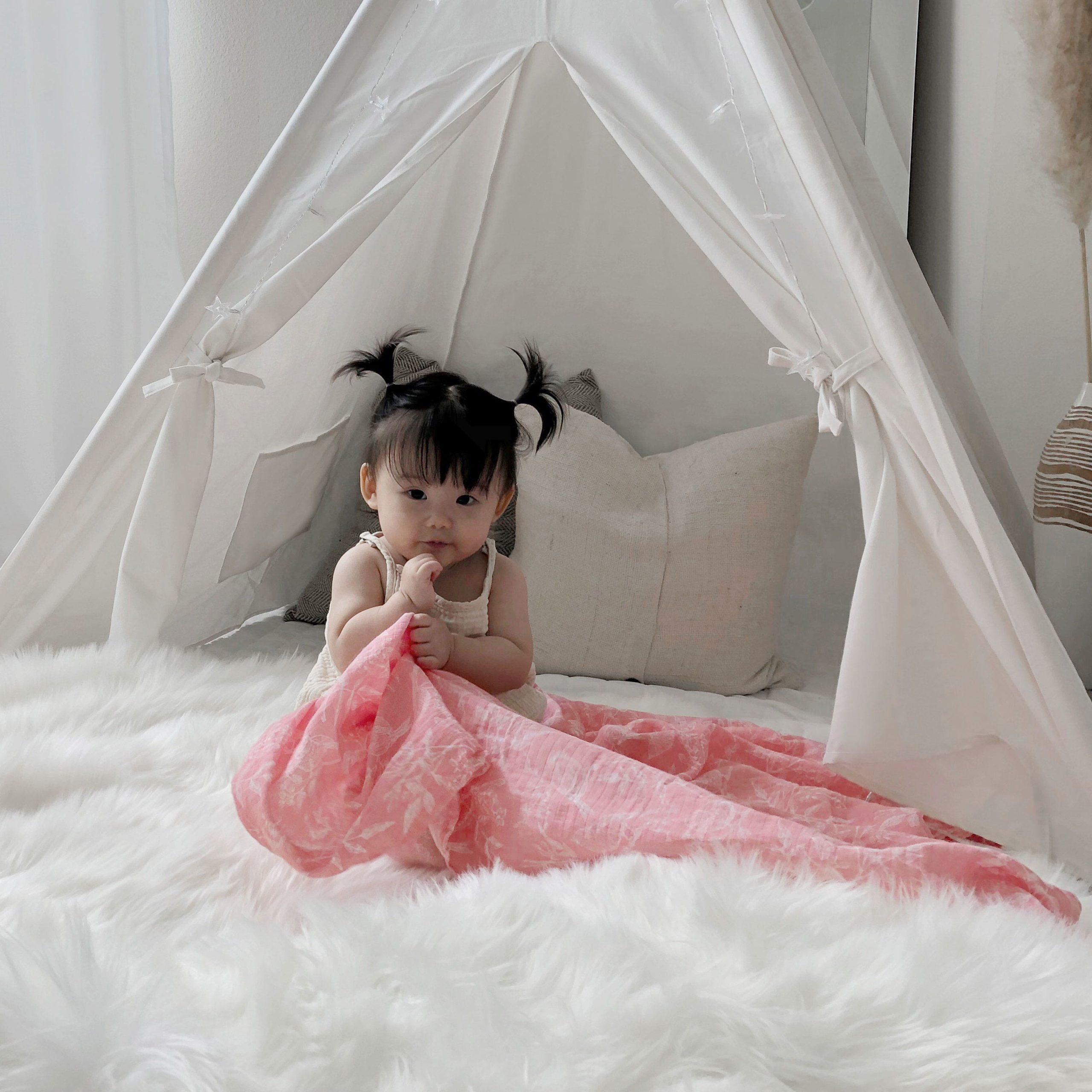 essentials cotton muslin swaddle blanket 4 pack - Image 3