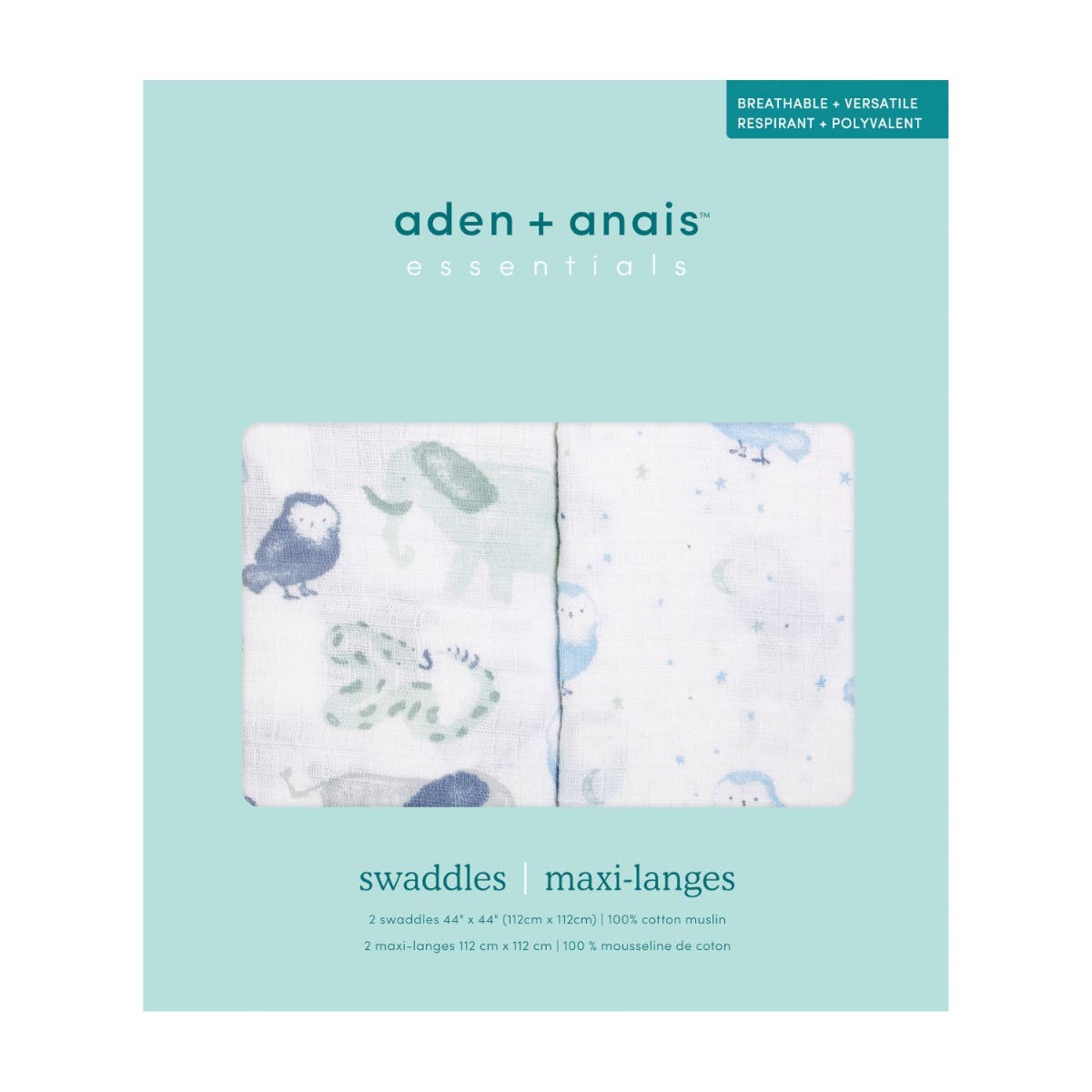 essentials cotton muslin swaddle blanket 2 pack - Image 6