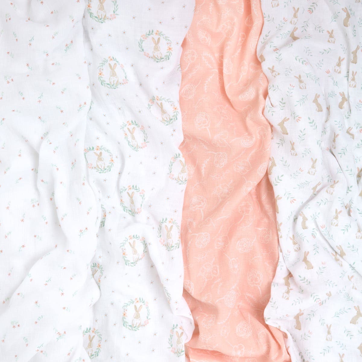 essentials cotton muslin swaddle blanket 4 pack - Image 4
