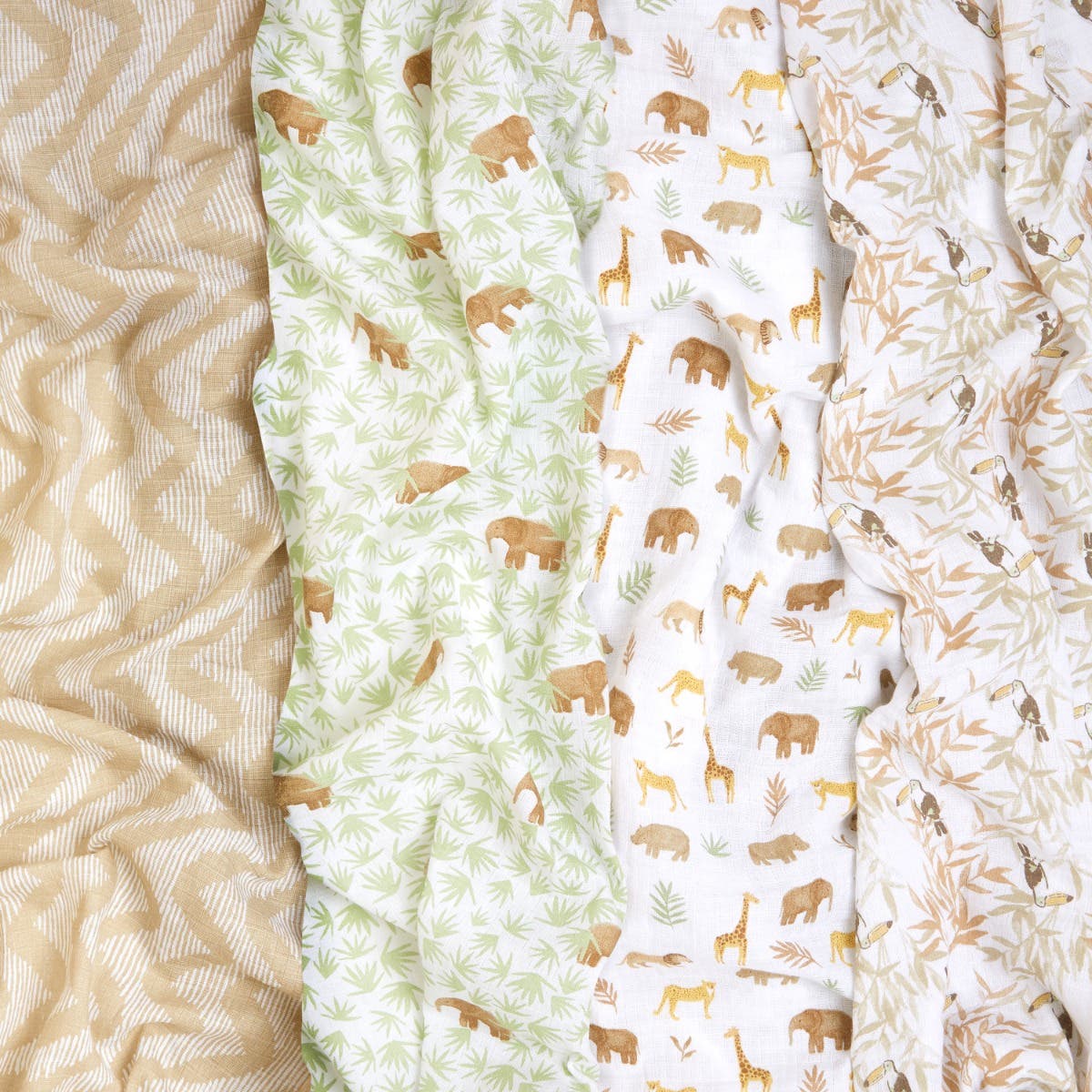 essentials cotton muslin swaddle blanket 4 pack - Image 4